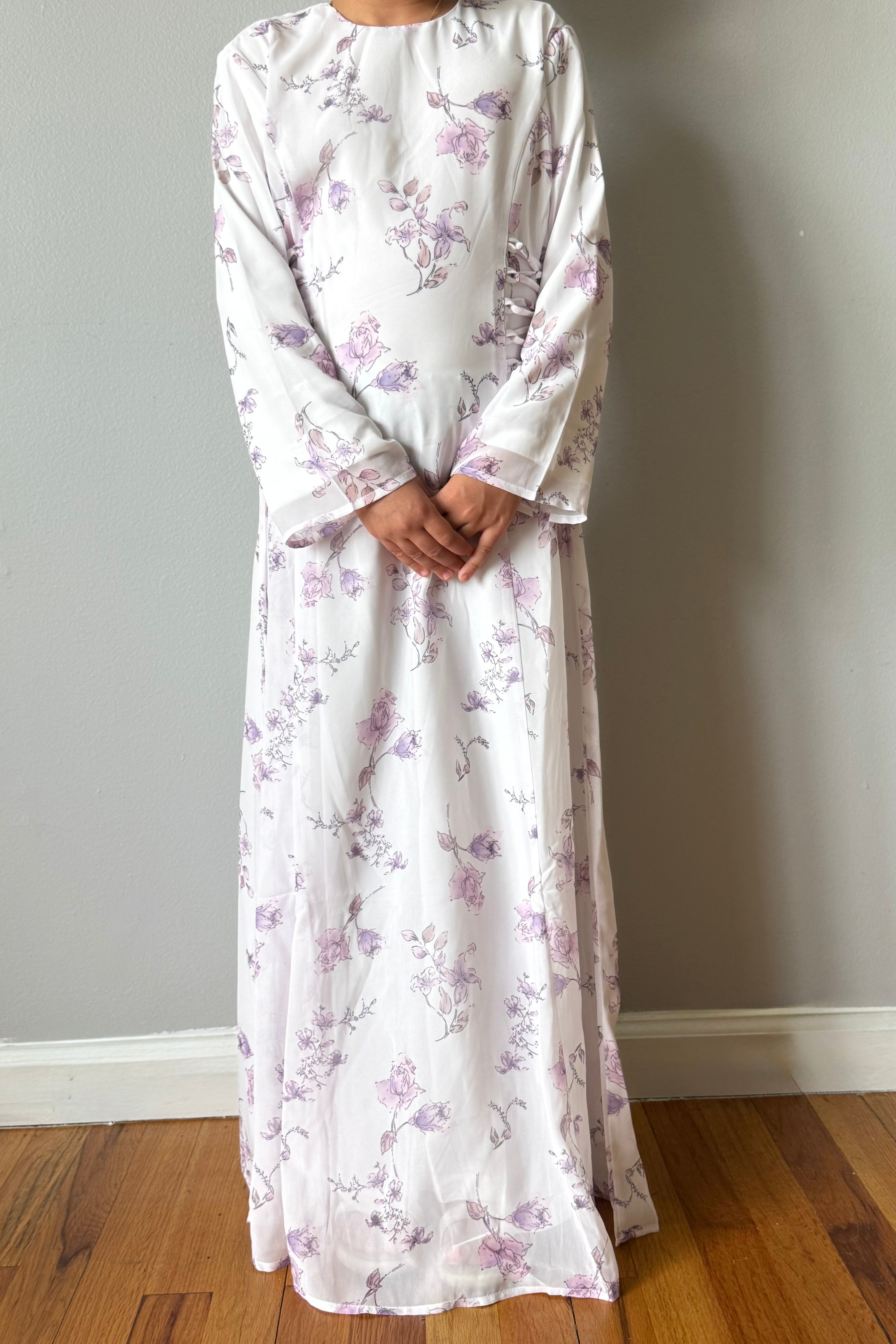 INAYA CHIFFON DRESS PURPLE YOUTH