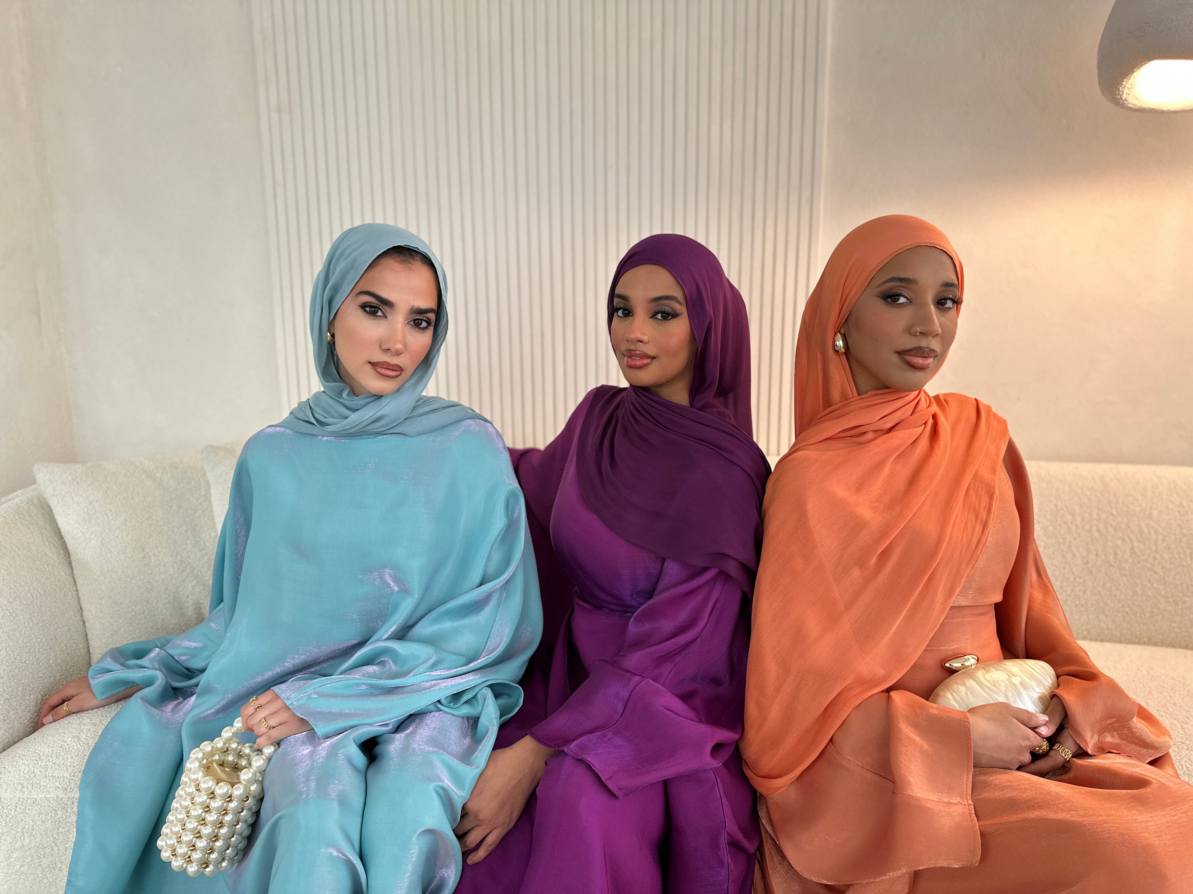 HANEEN BATWING ABAYA TURQUOISE