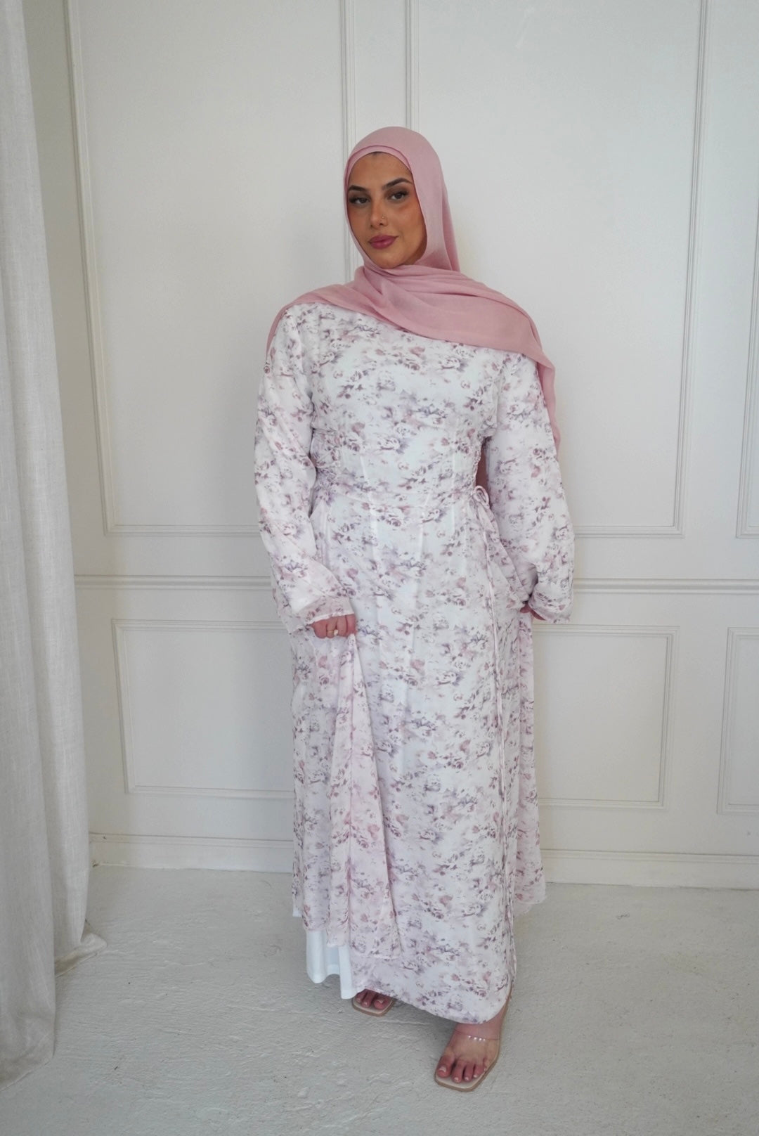 INAYA CHIFFON DRESS ROSE