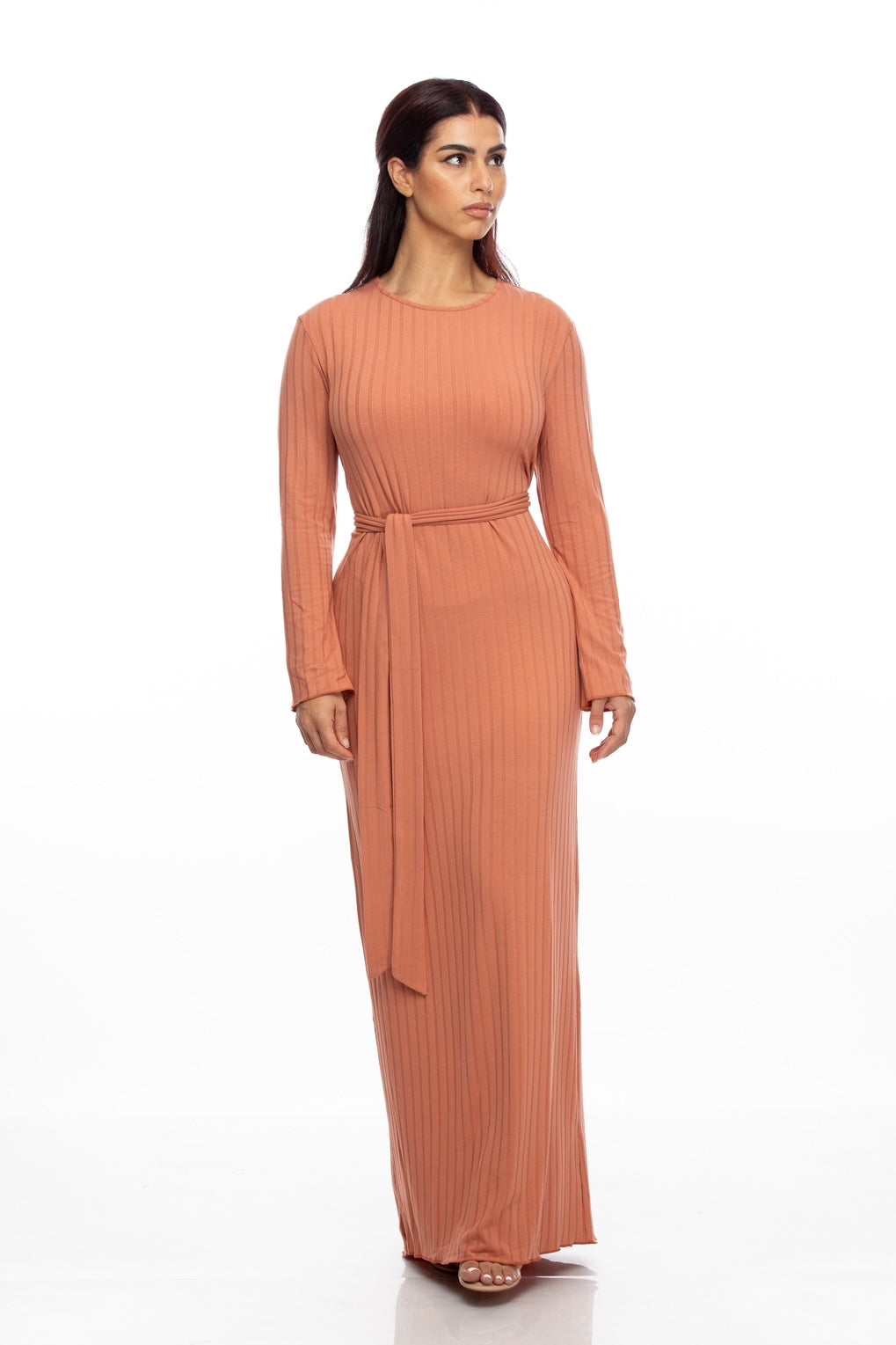 AMARA KNIT DRESS SET LIGHT TERRACOTTA