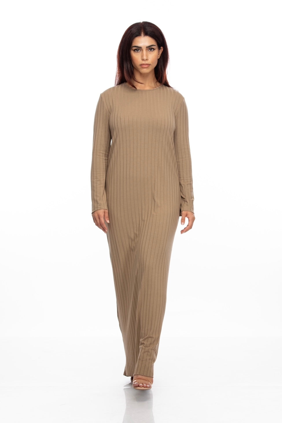 AMARA KNIT DRESS SET TAUPE