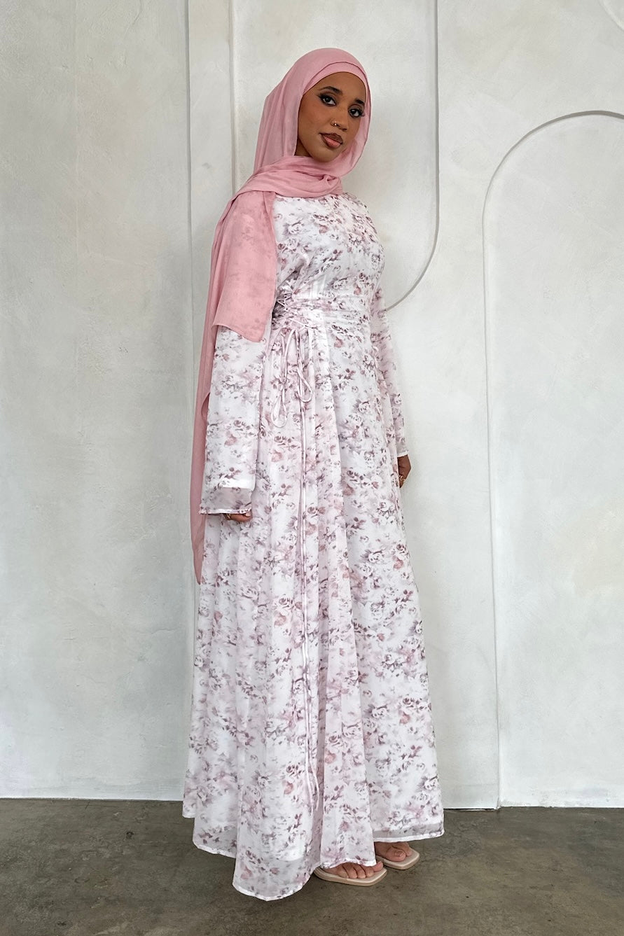 INAYA CHIFFON DRESS ROSE