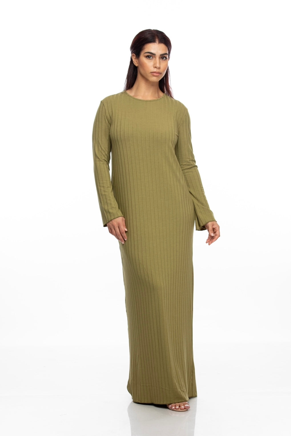 AMARA KNIT DRESS SET LIGHT OLIVE