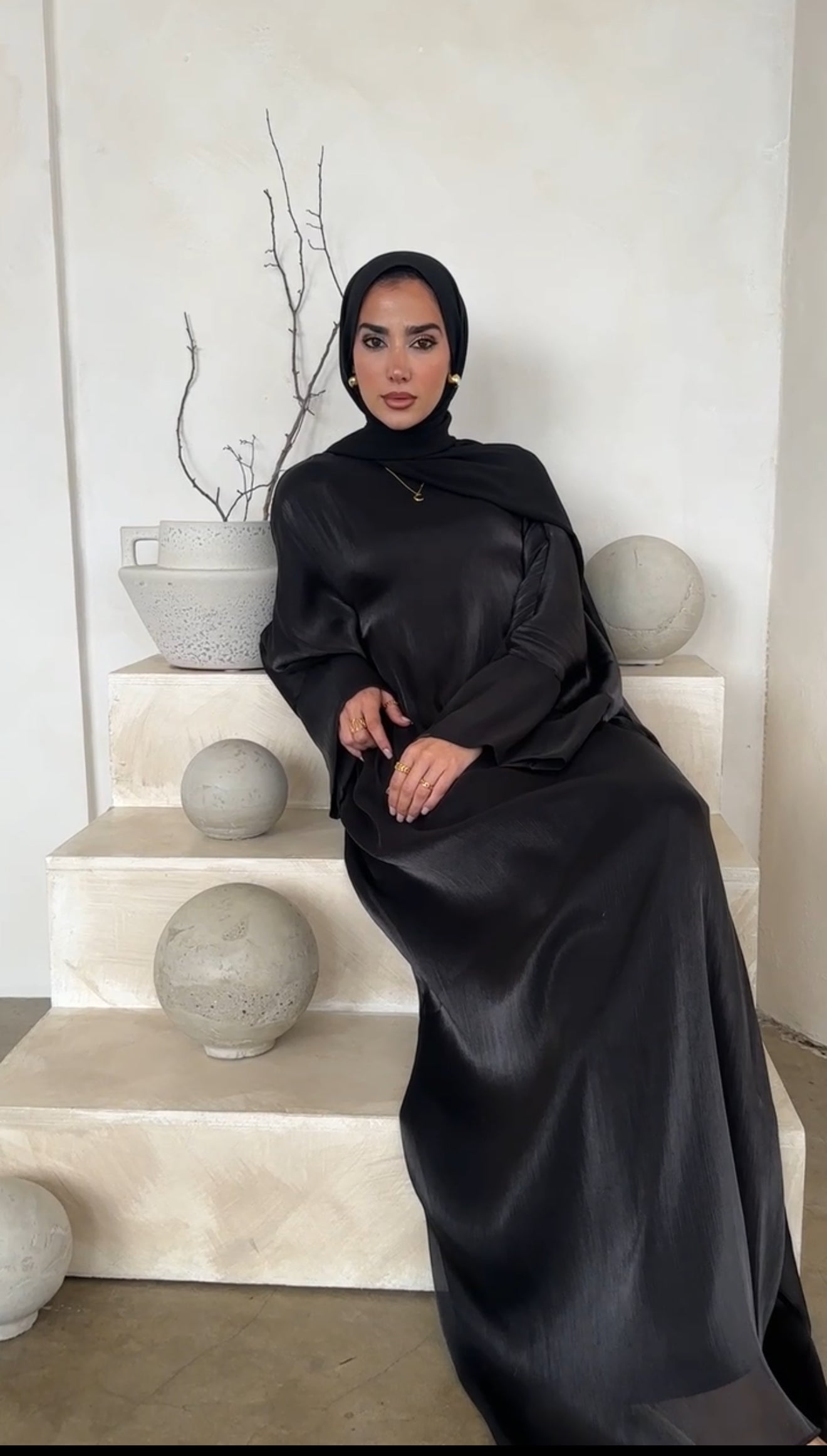 SORAYA BATWING ABAYA BLACK