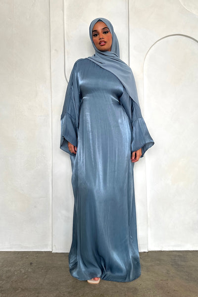 long abaya dress Soraya Batwing Dusty Blue Name:Bp308252 enhancing the silhouette while Table Runner Dresser Scarves Category:Black and Pink BNT Only (one size / M)