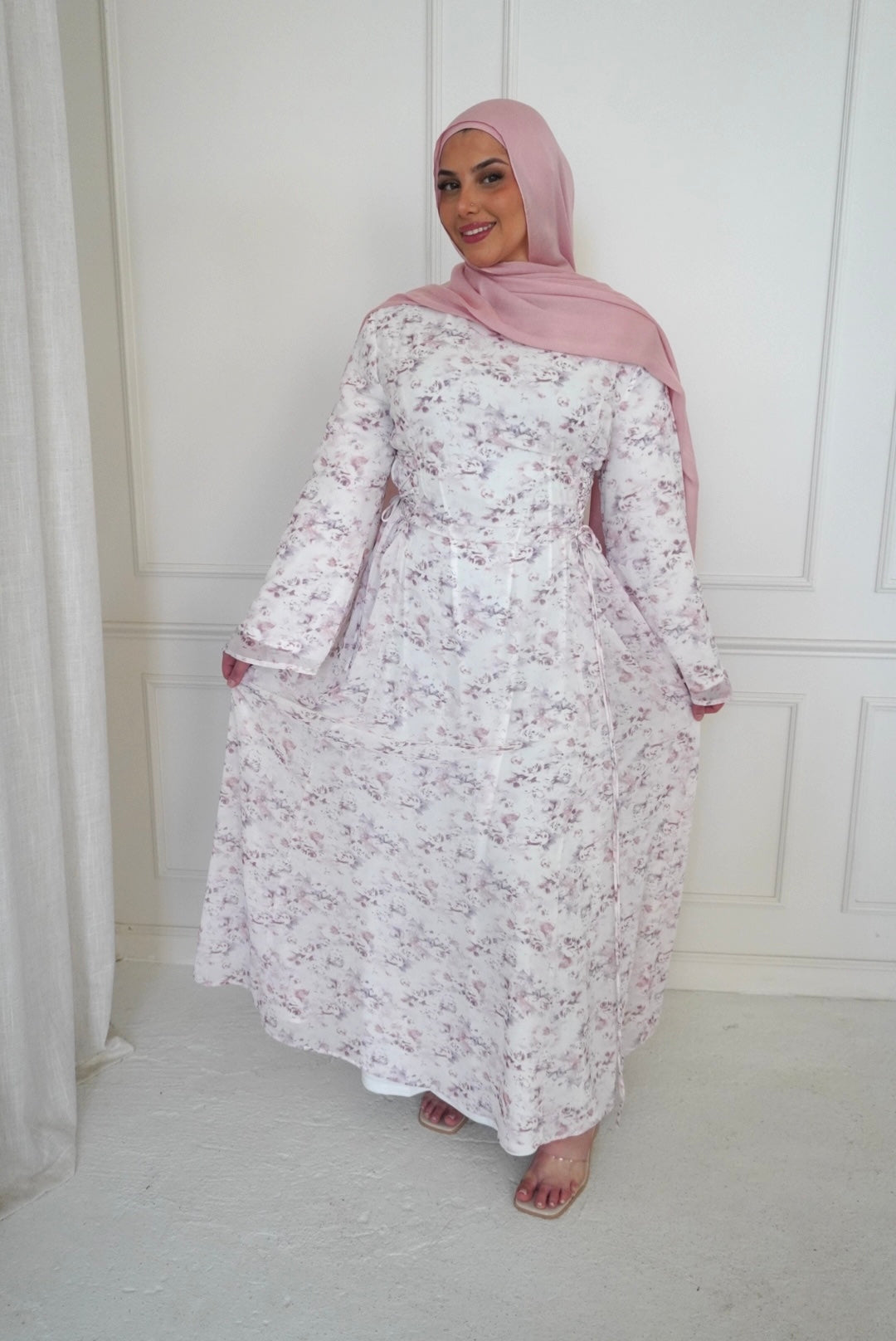 INAYA CHIFFON DRESS ROSE