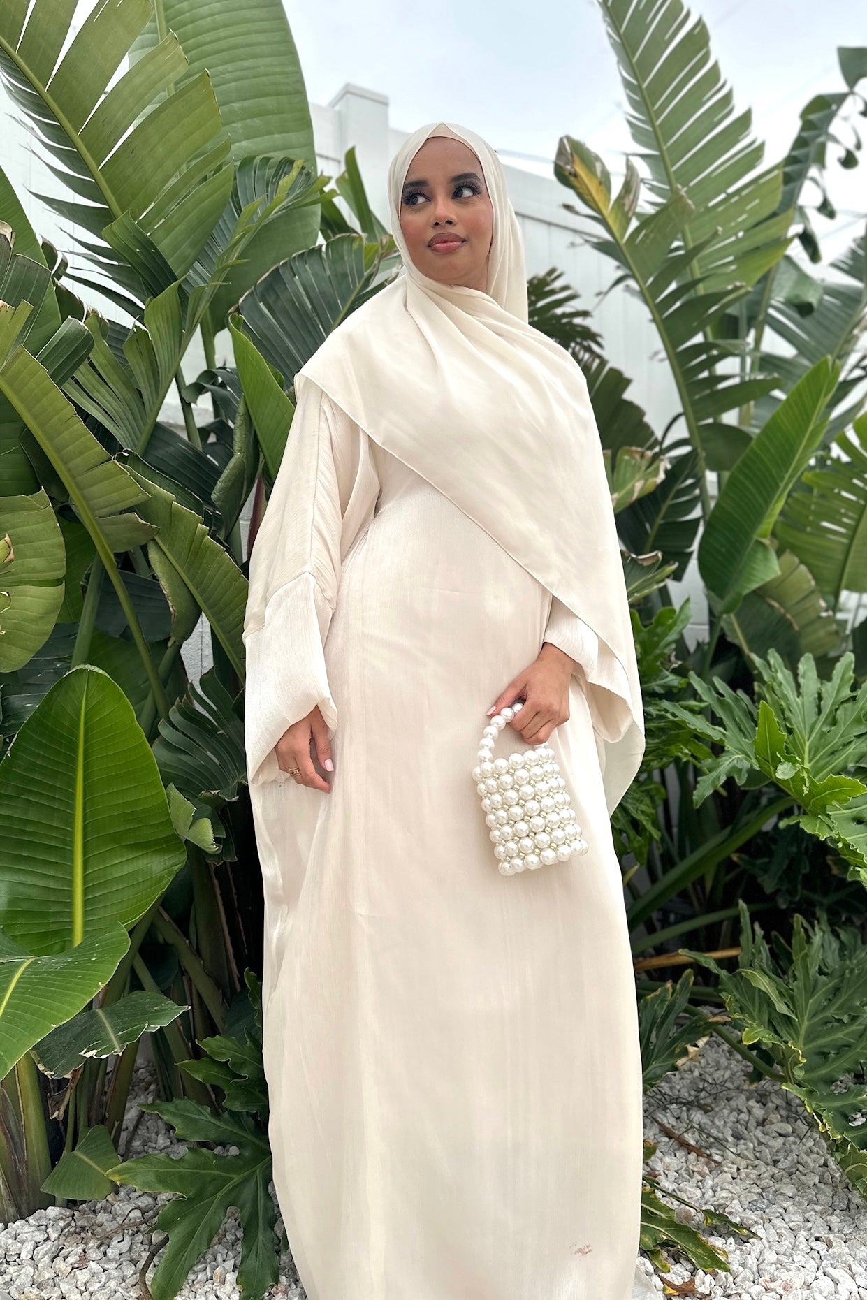 SORAYA BATWING ABAYA CHAMPAGNE