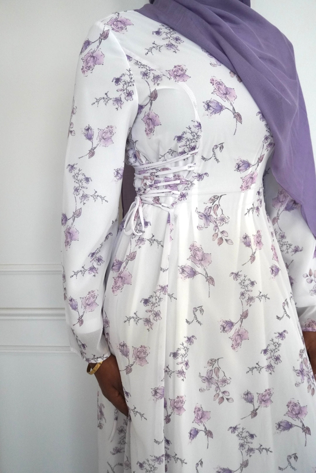 INAYA CHIFFON DRESS PURPLE