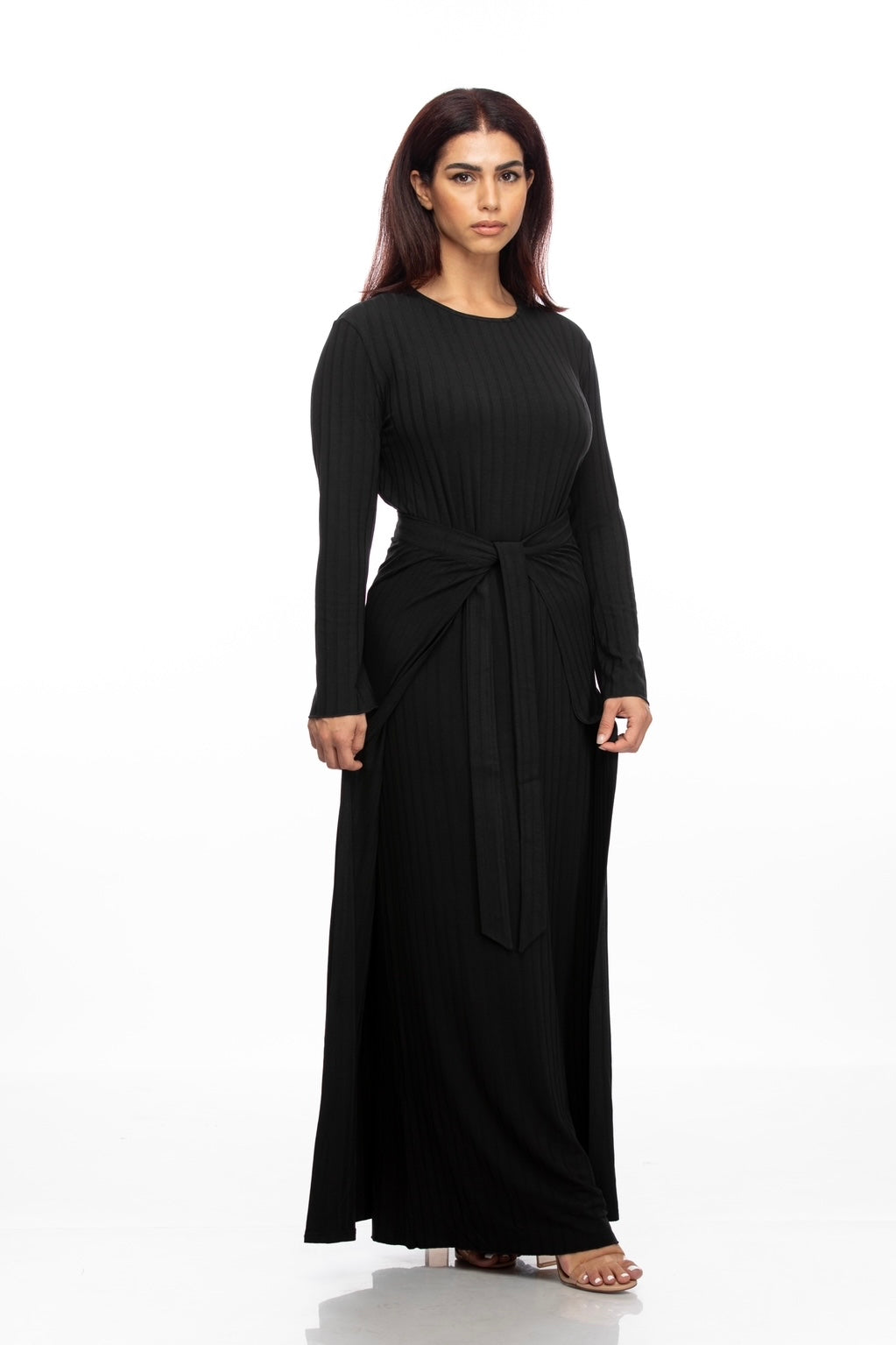 AMARA KNIT DRESS SET BLACK
