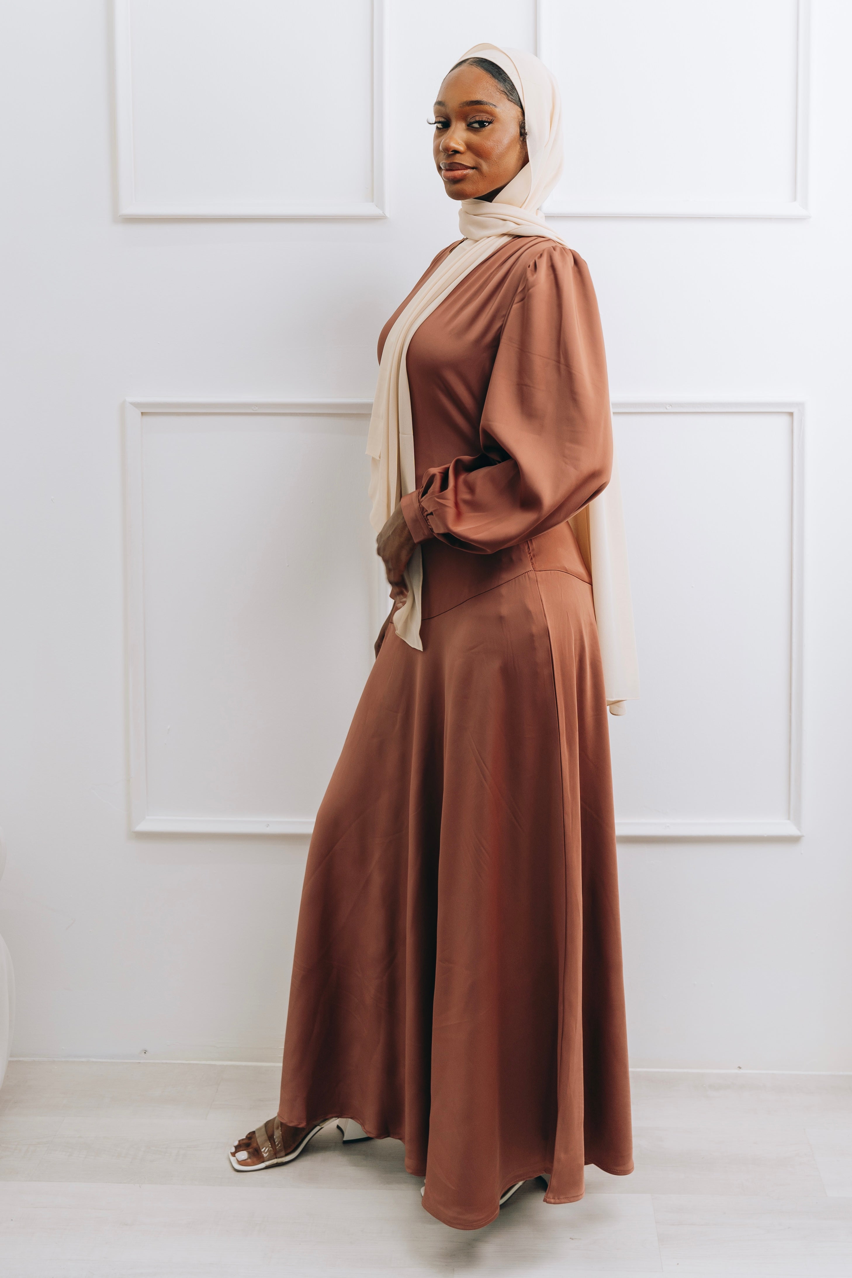 MARAM DRESS DARK MAUVE- final sale