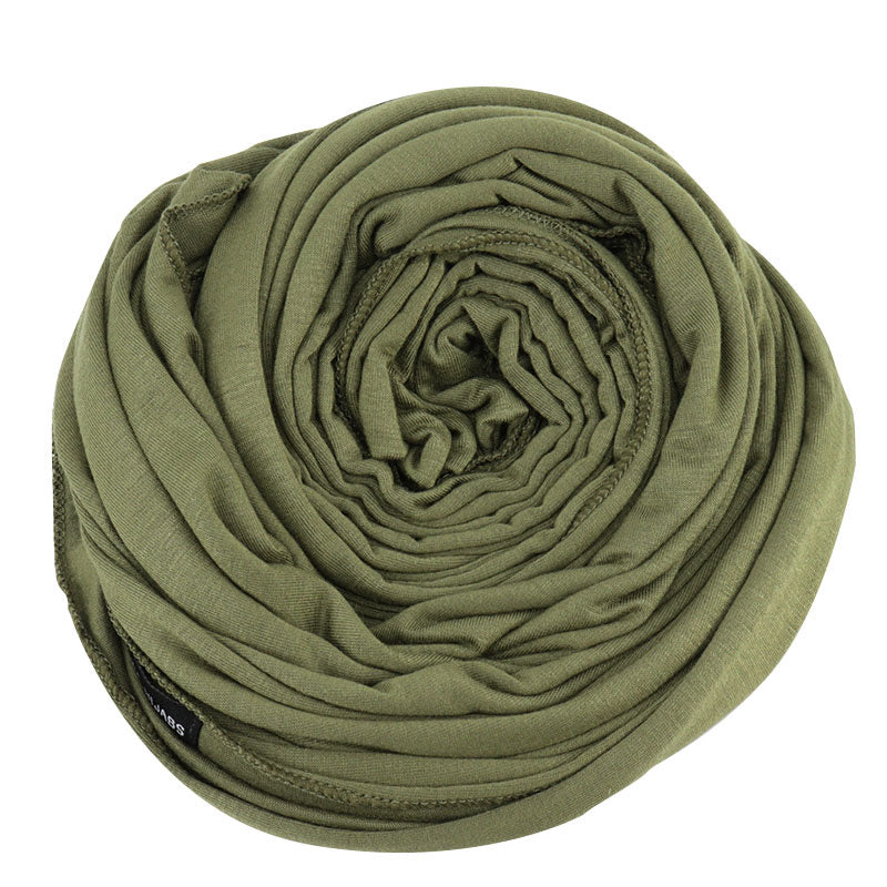 premium Jersey hijab olive green