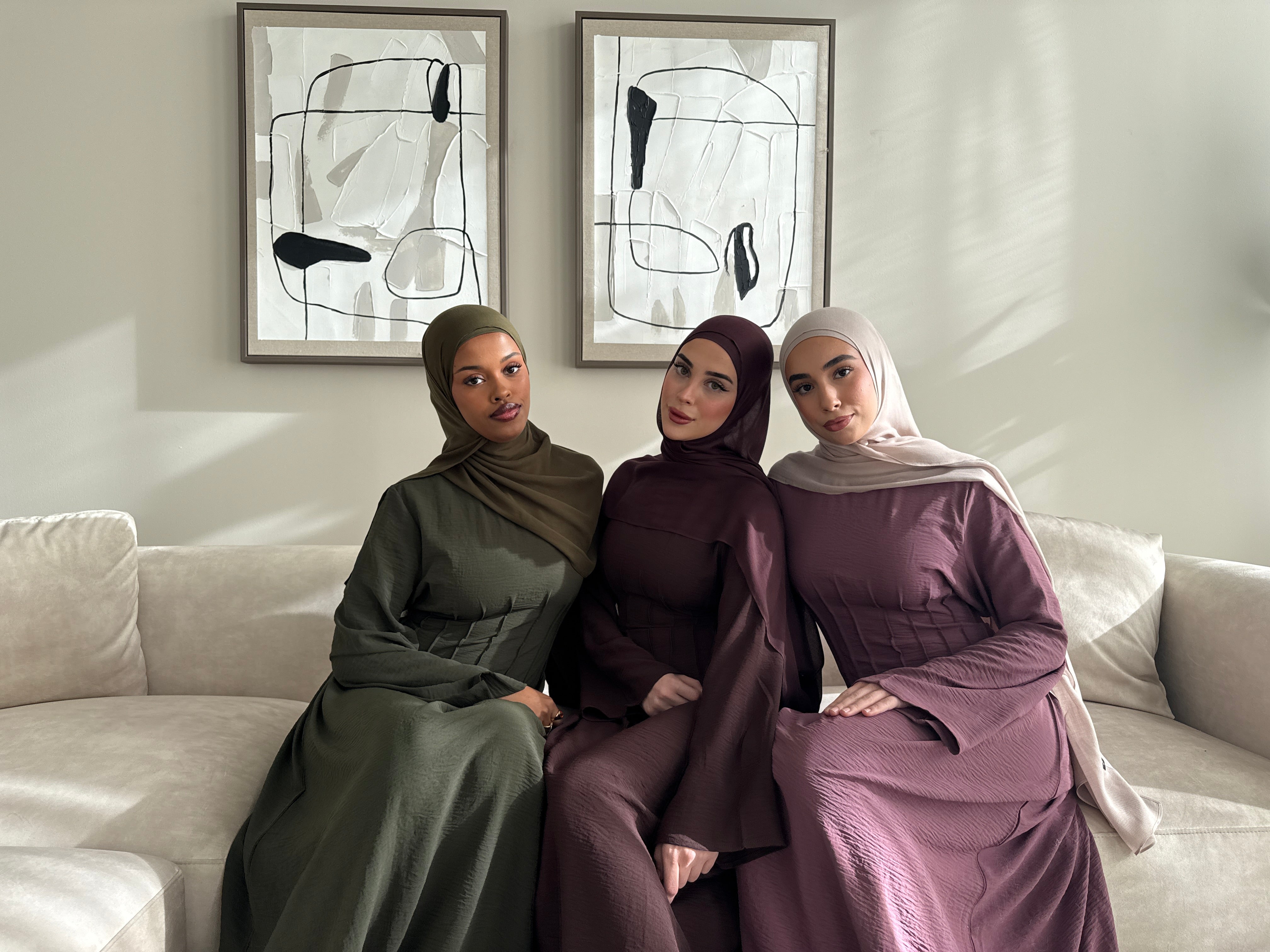 LAYAL DRESS BROWN