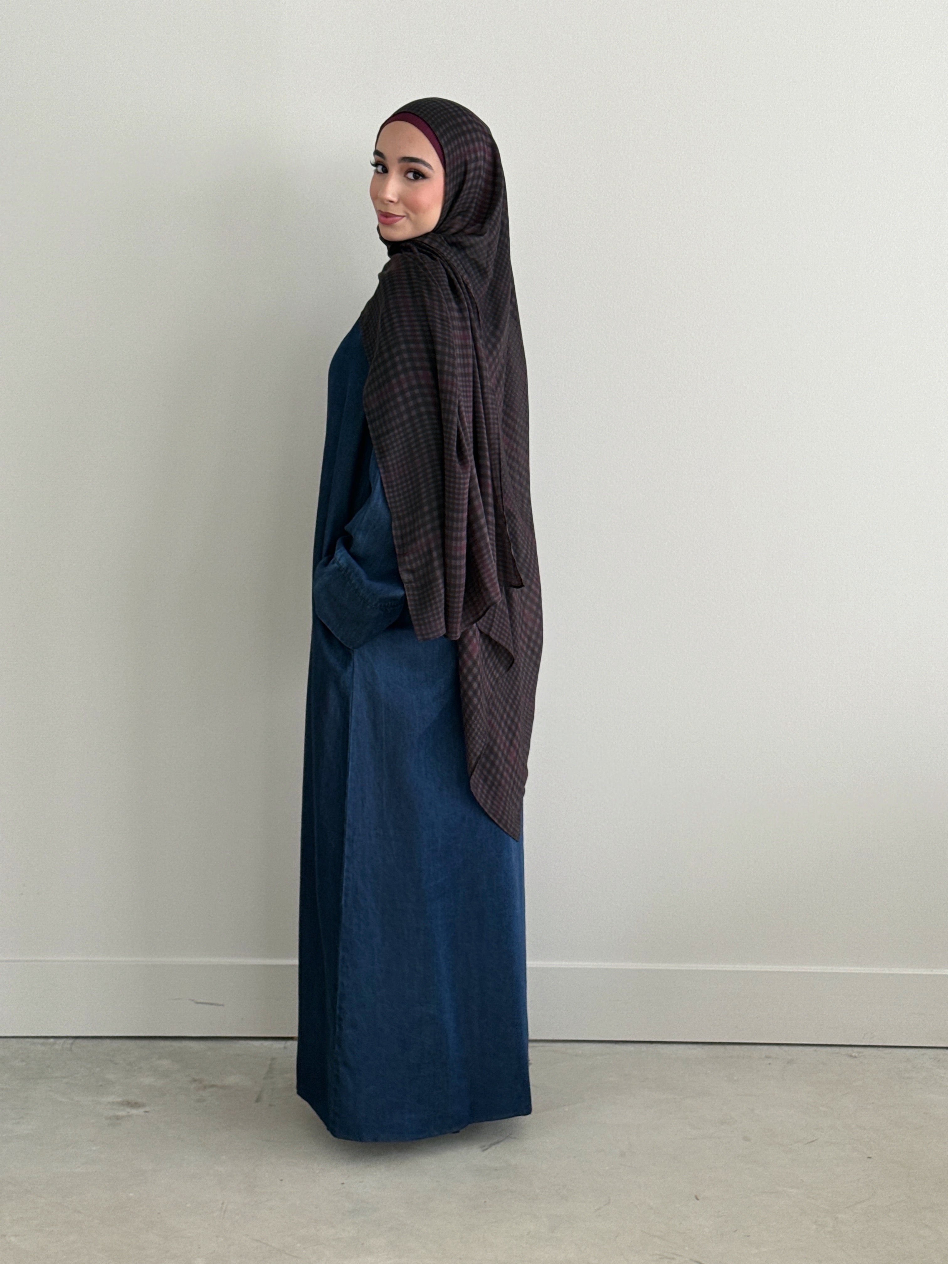 DENIM ABAYA DARK DENIM