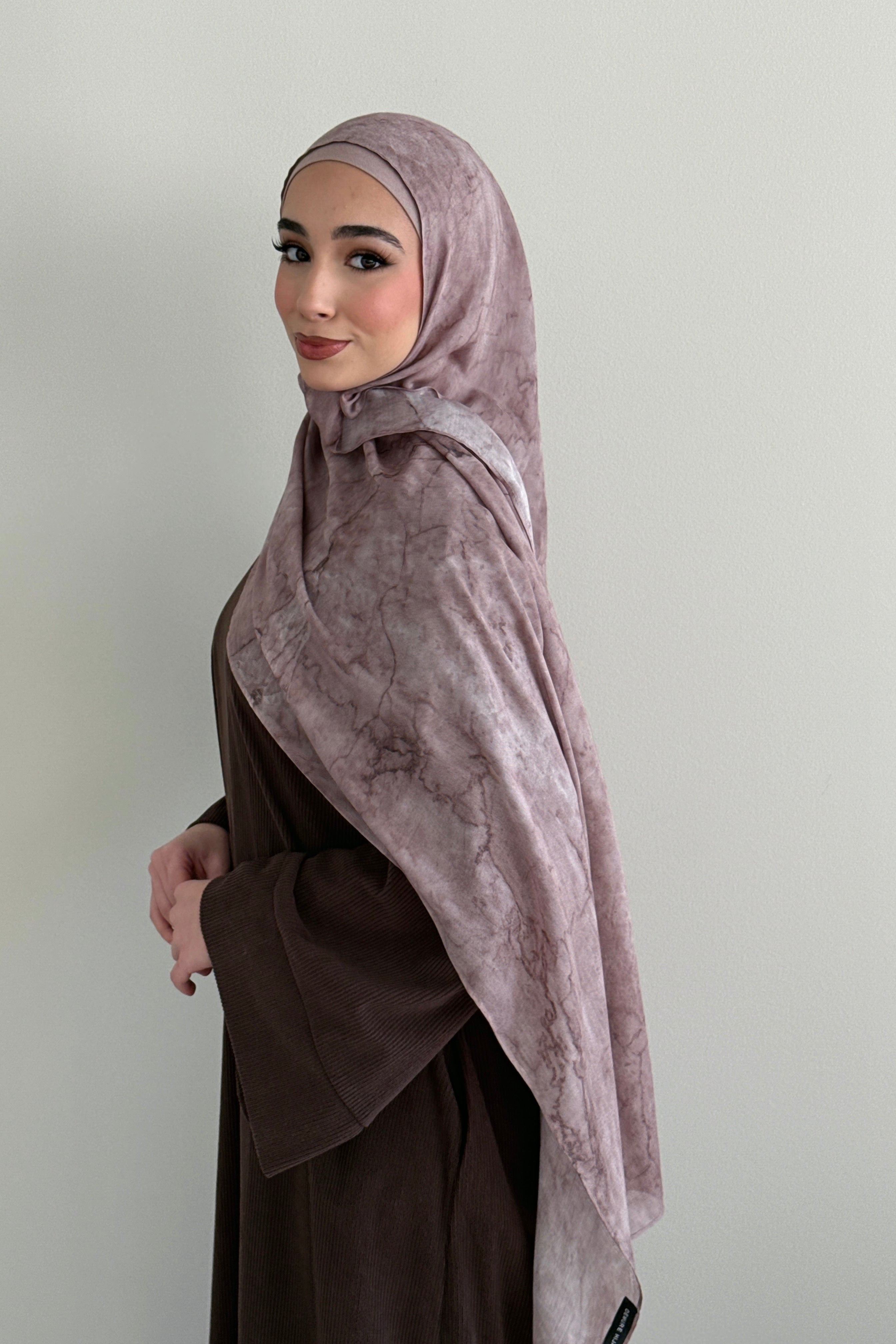 MODAL PRINT HIJAB DESERT MARBLE