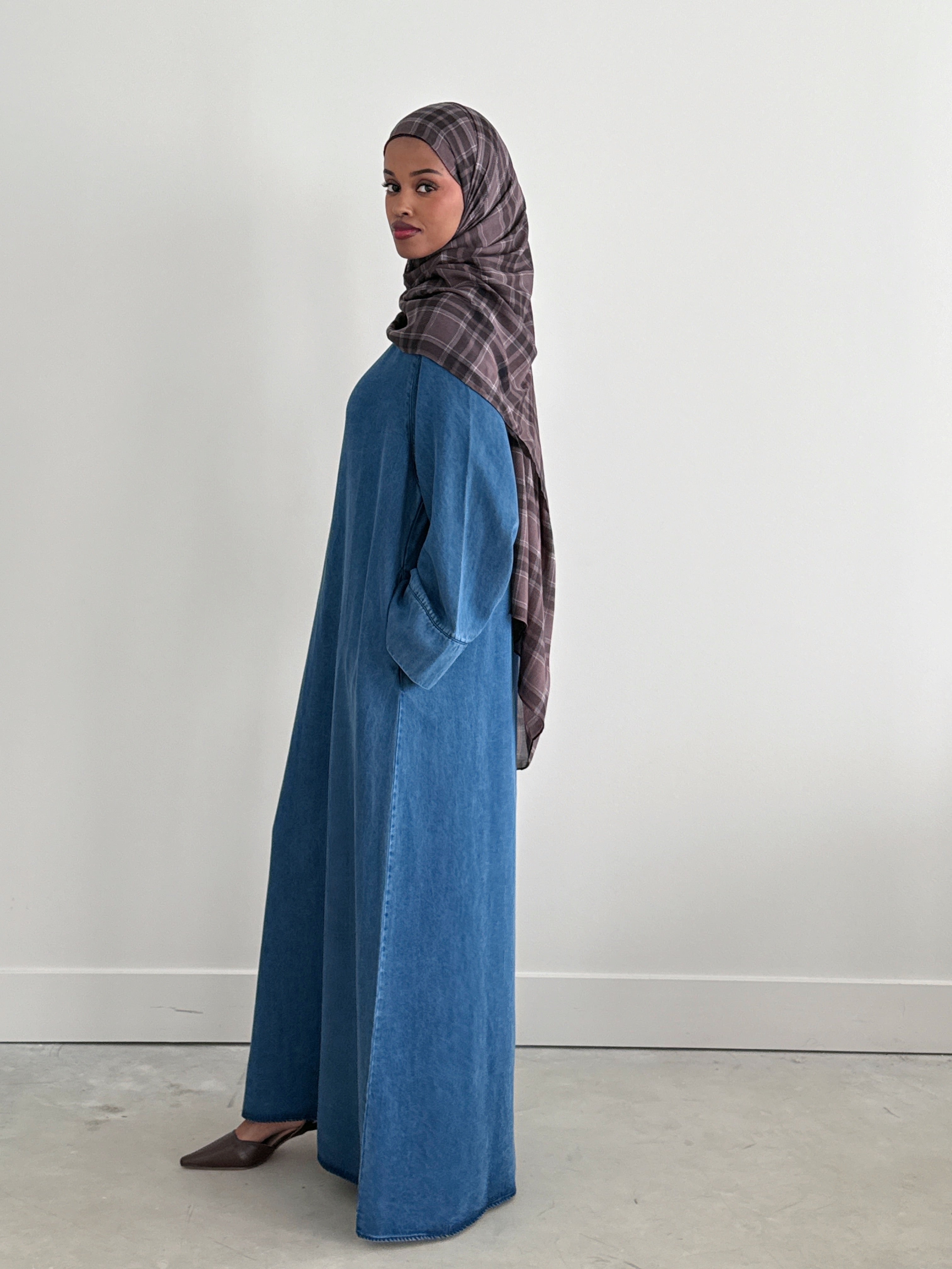 DENIM ABAYA LIGHT DENIM