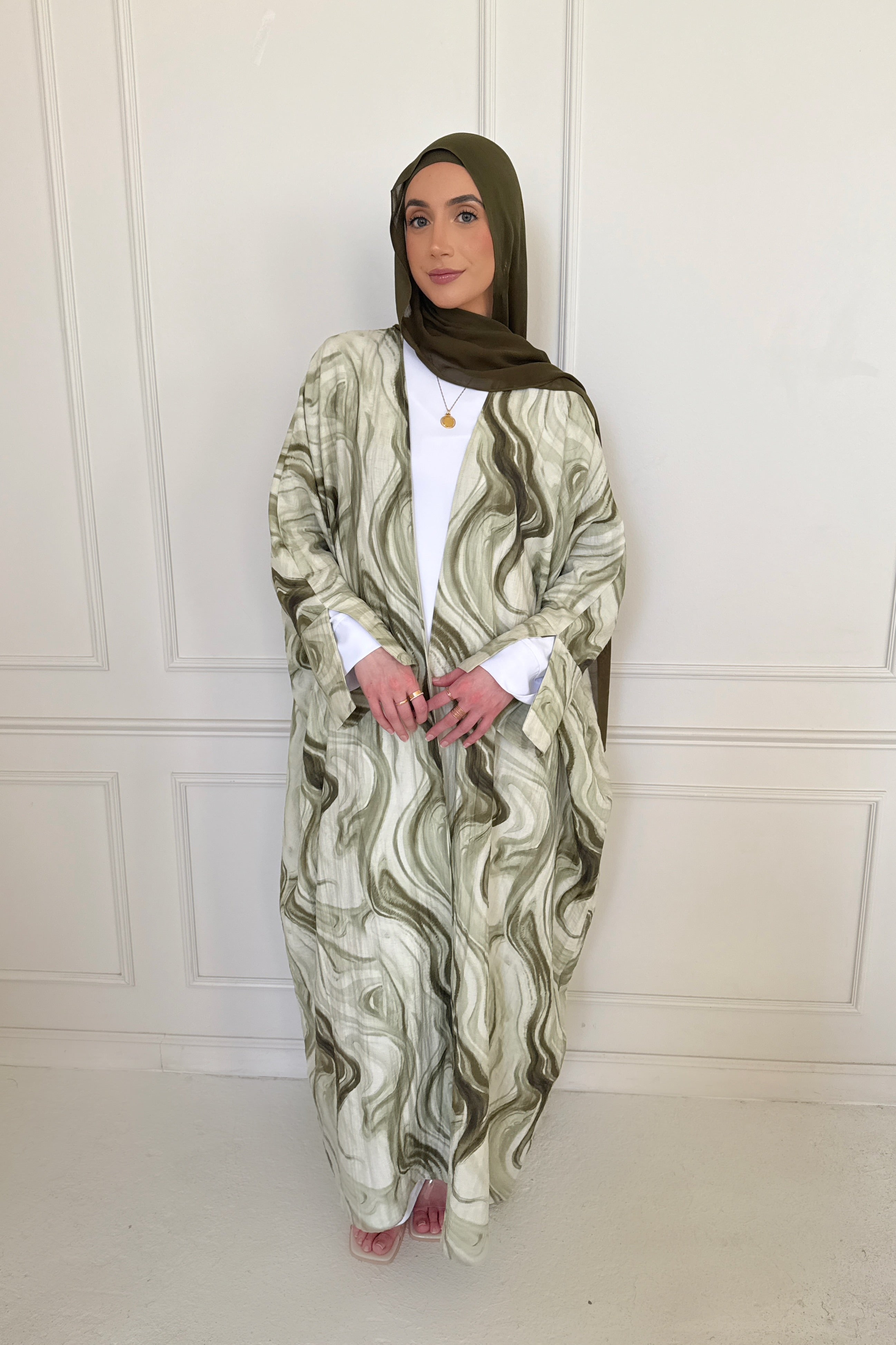YUSRA ABAYA GREEN