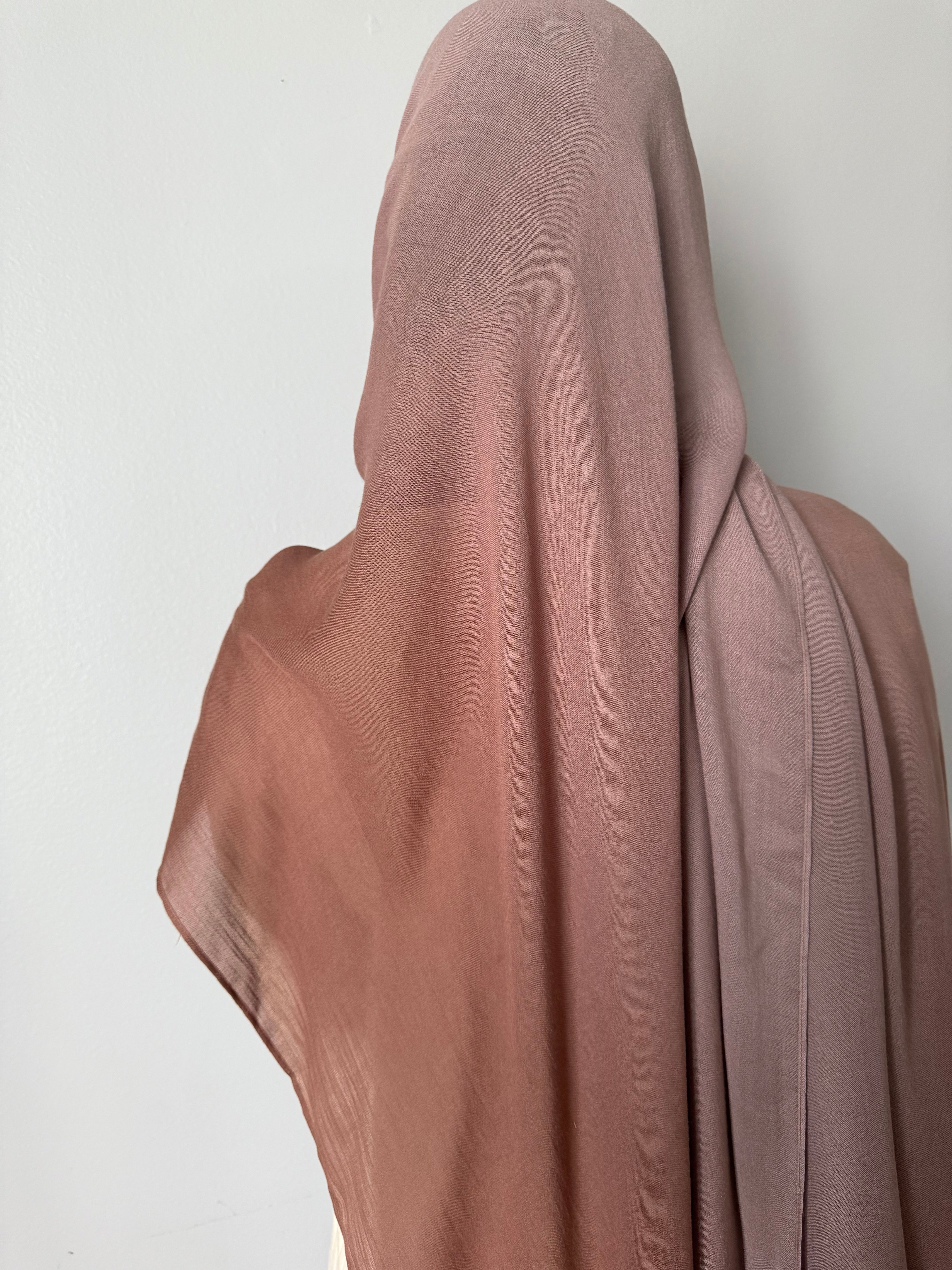 MODAL OMBRÉ HIJAB MAUVE