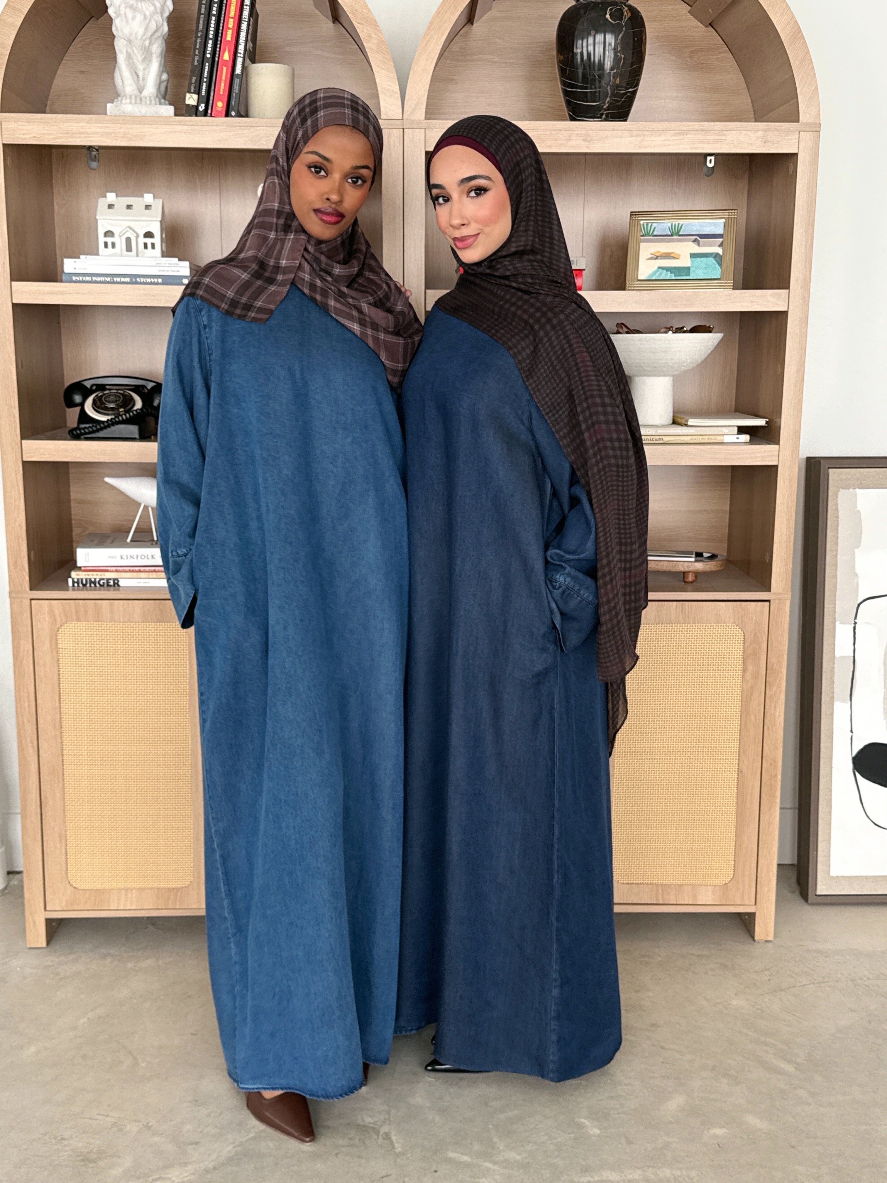 denim abaya dress Maira Denim Abaya