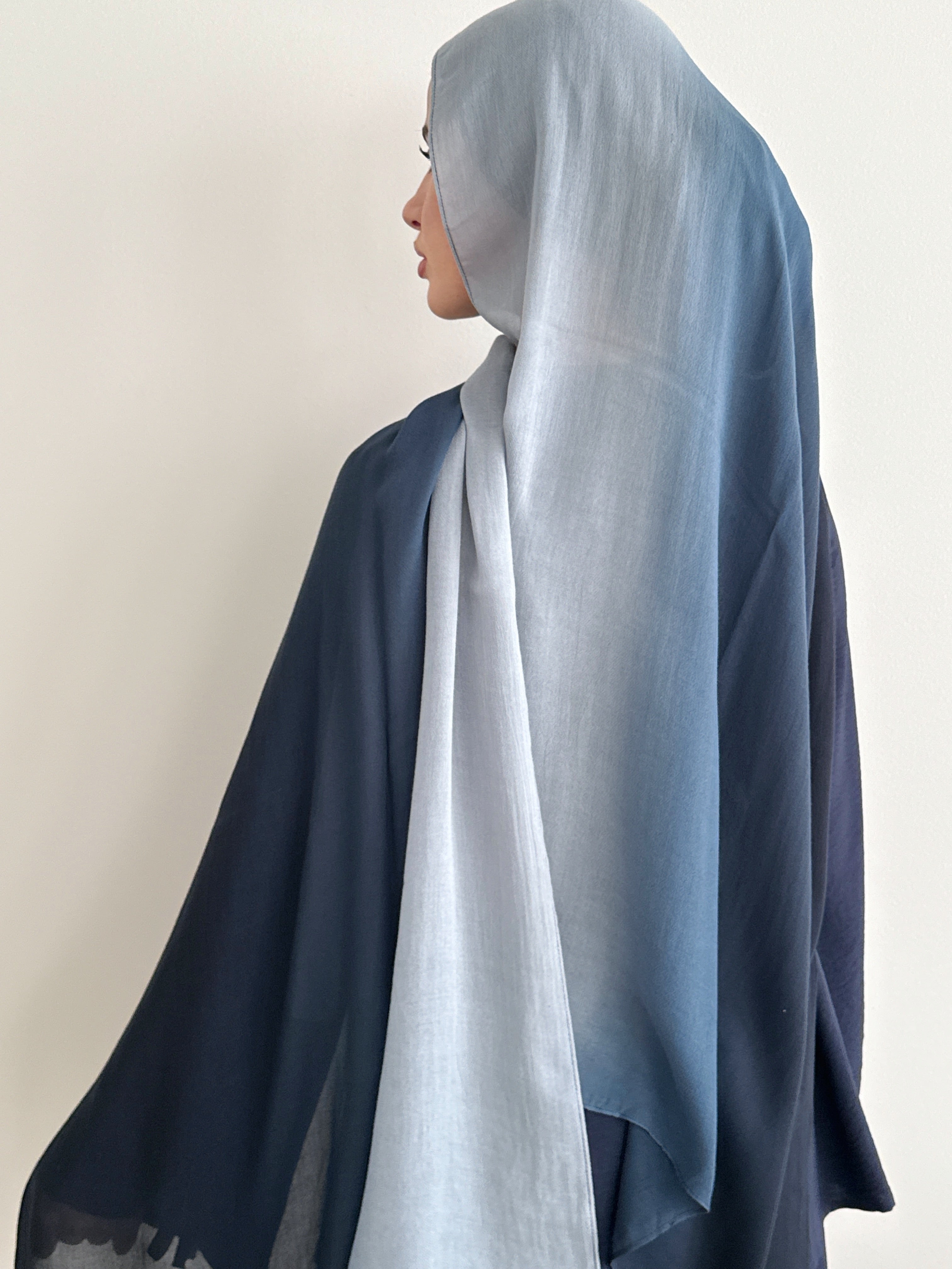 MODAL OMBRÉ HIJAB NAVY
