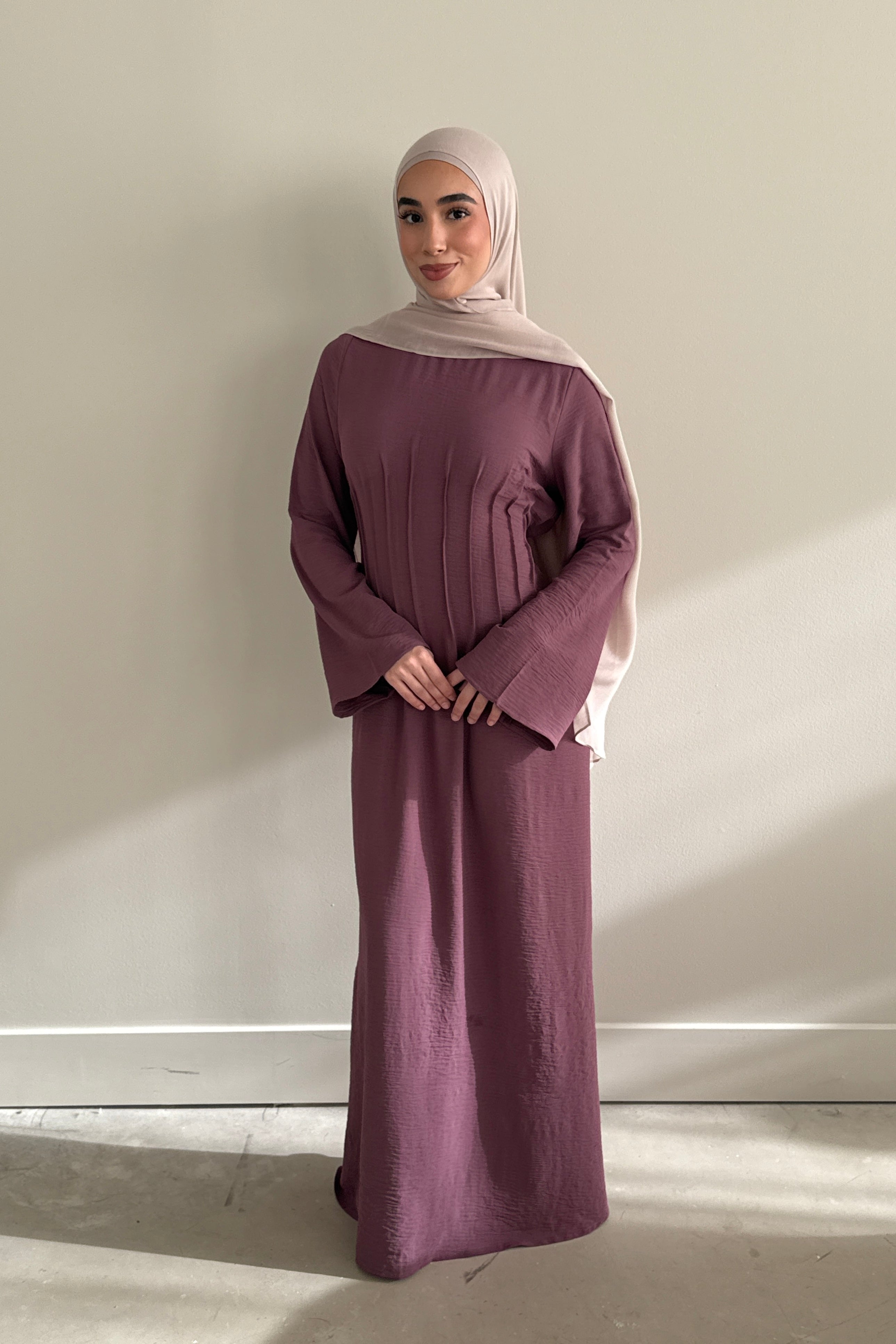 LAYAL DRESS LIGHT PLUM