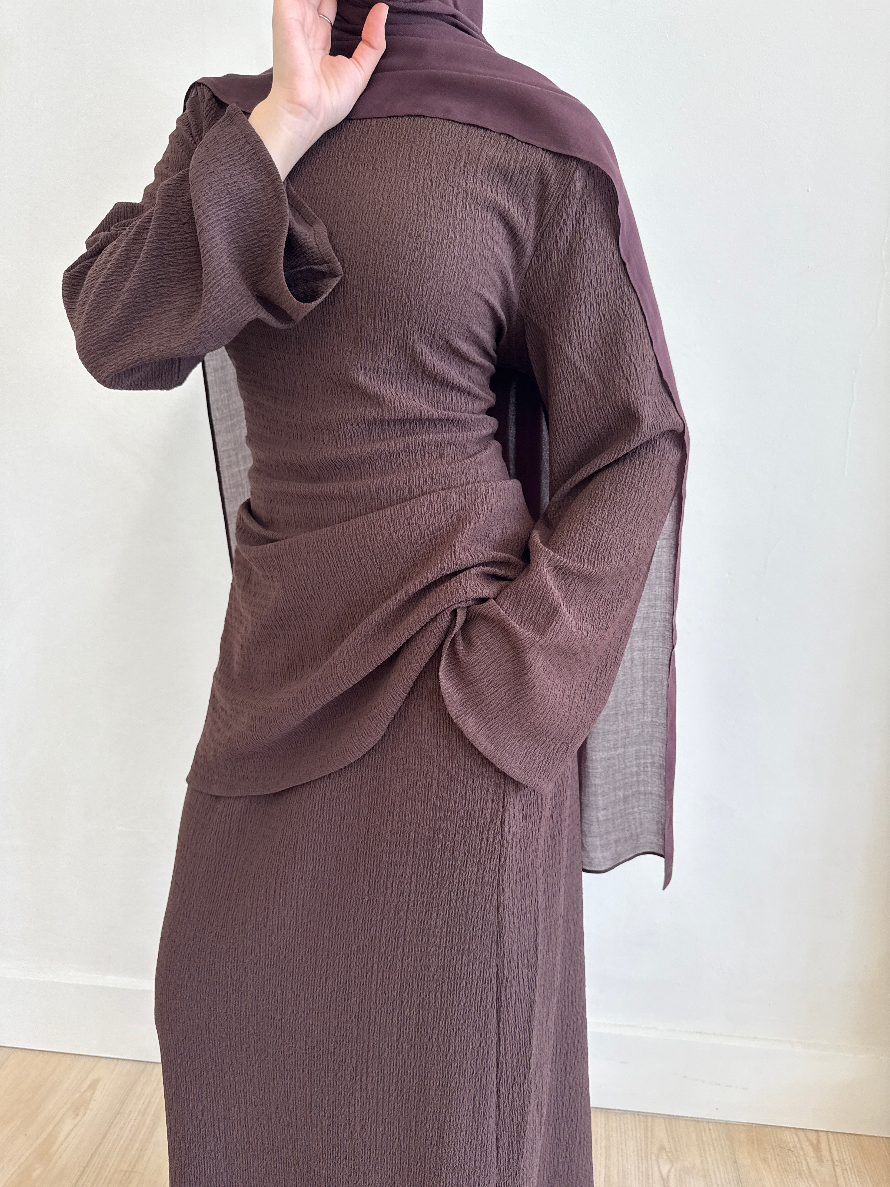 JANEEN SET CHOCOLATE