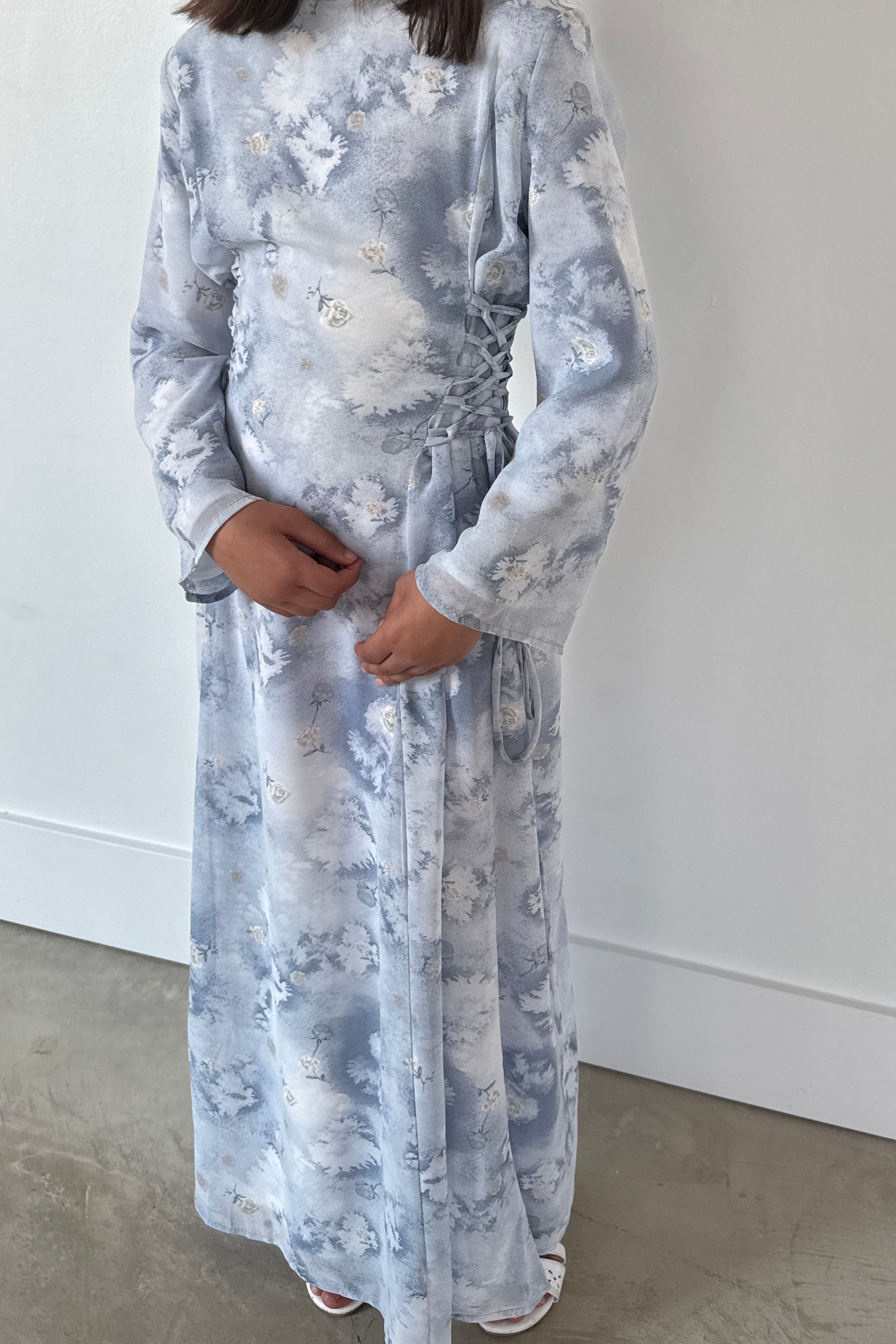 INAYA CHIFFON DRESS BLUE YOUTH