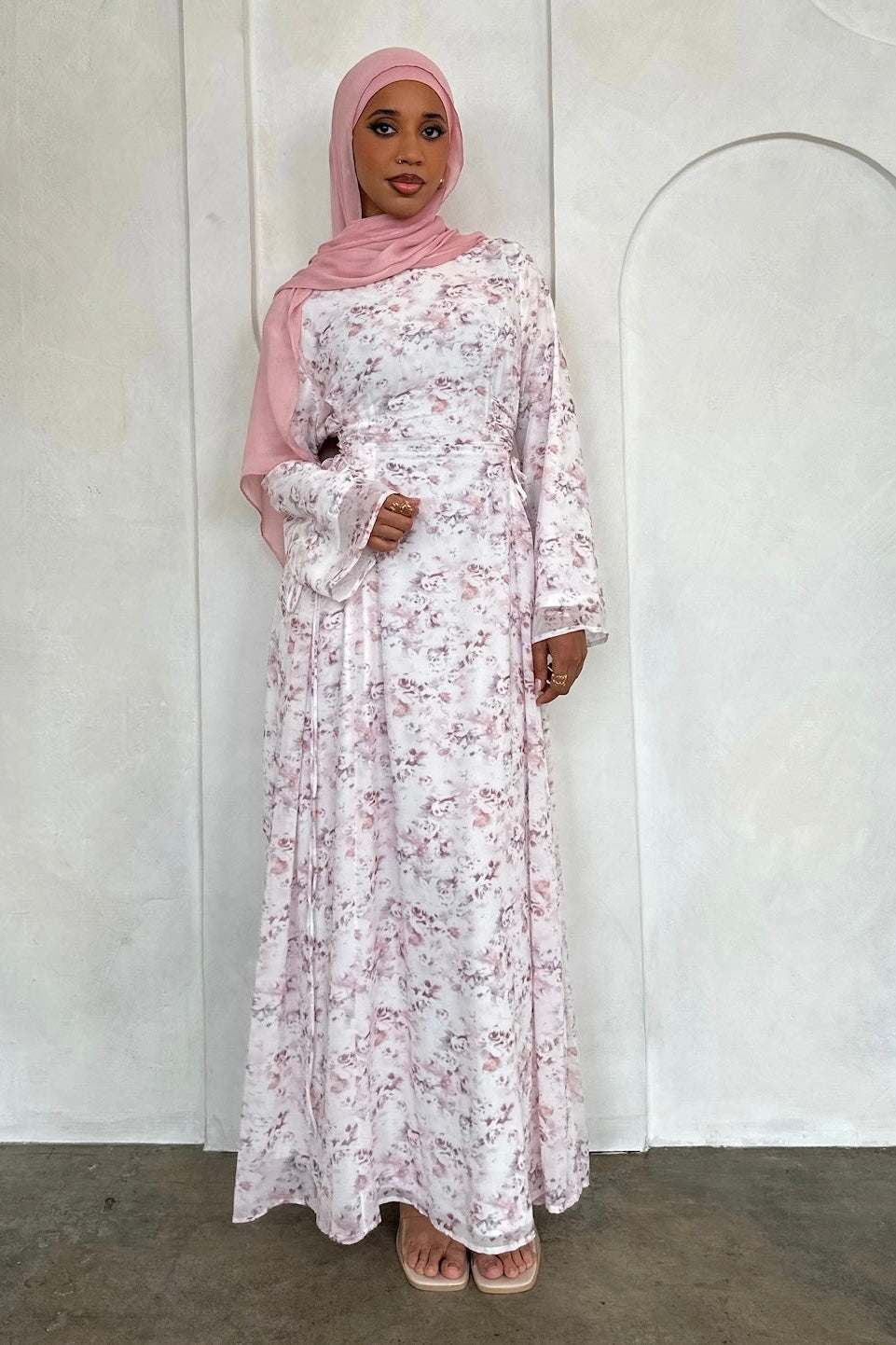 INAYA CHIFFON DRESS ROSE