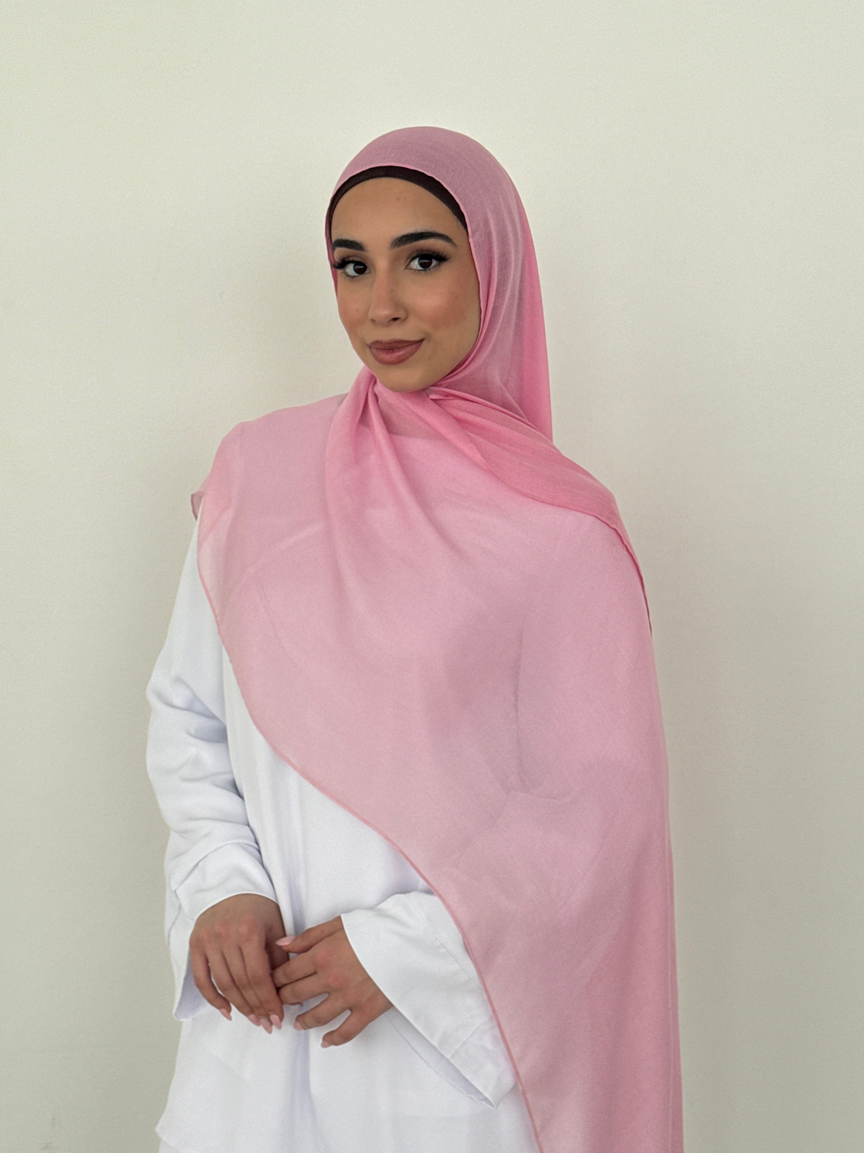 MODAL OMBRÉ HIJAB PINK