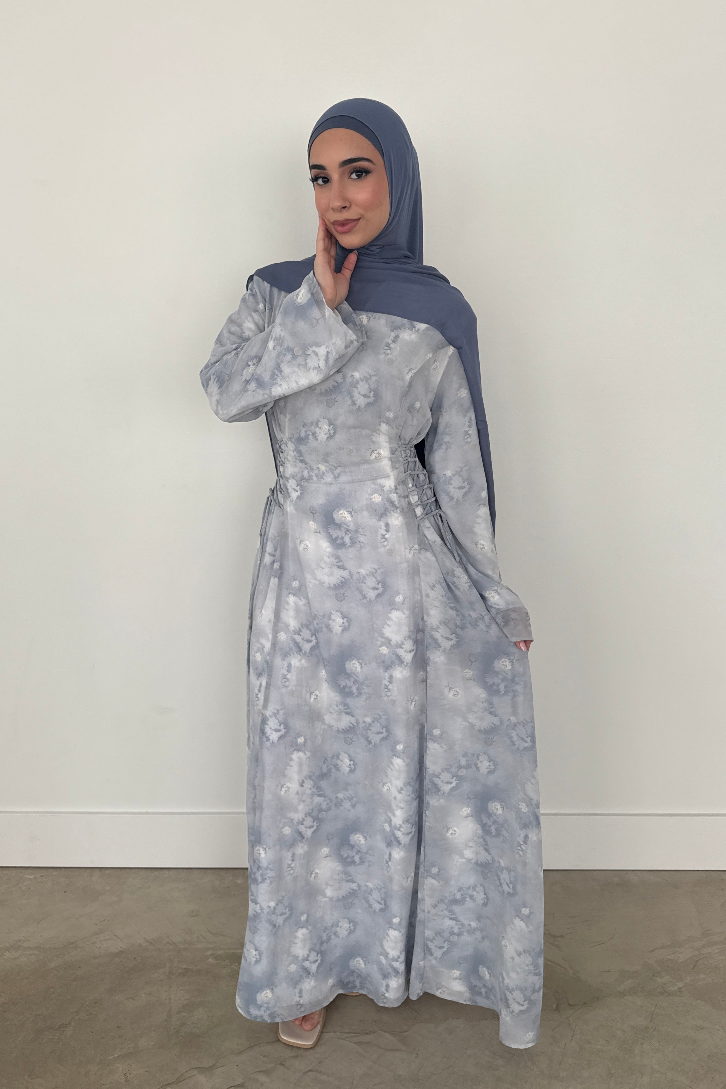 Inaya Chiffon Dress Blue Inaya Chiffon Dress Blue