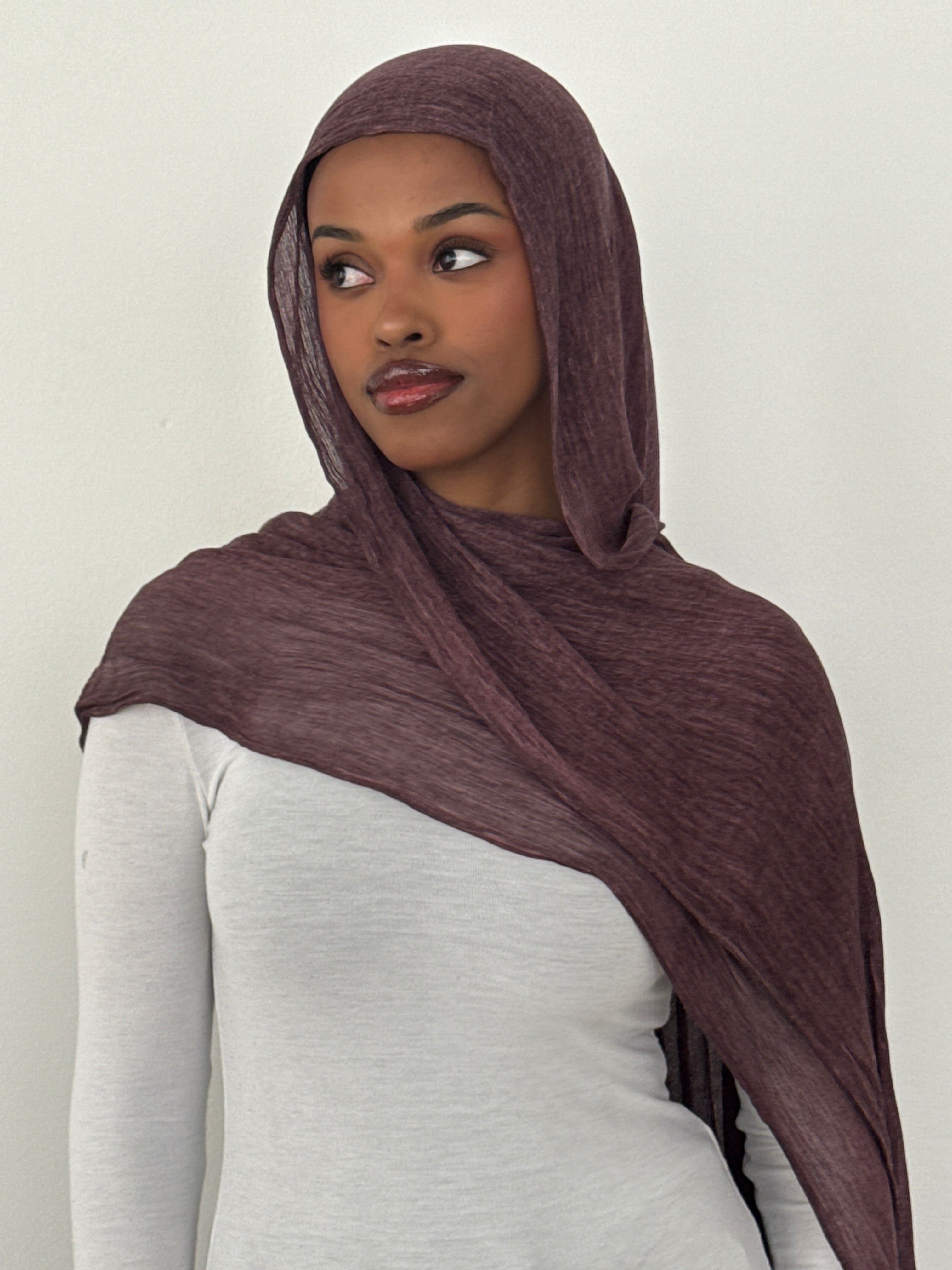 CRINKLE MODAL HIJAB ESPRESSO