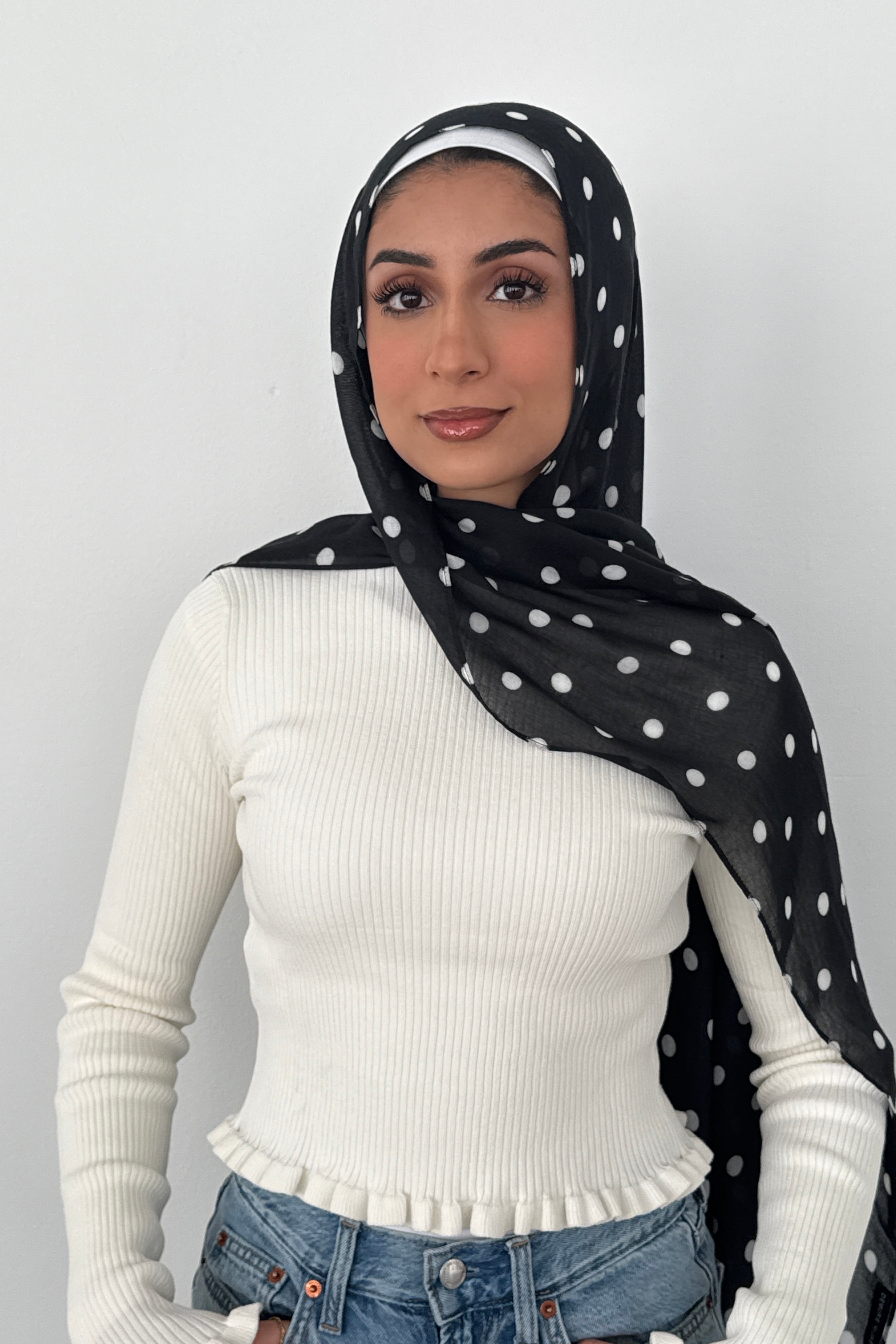 MODAL POLKA DOT BLACK