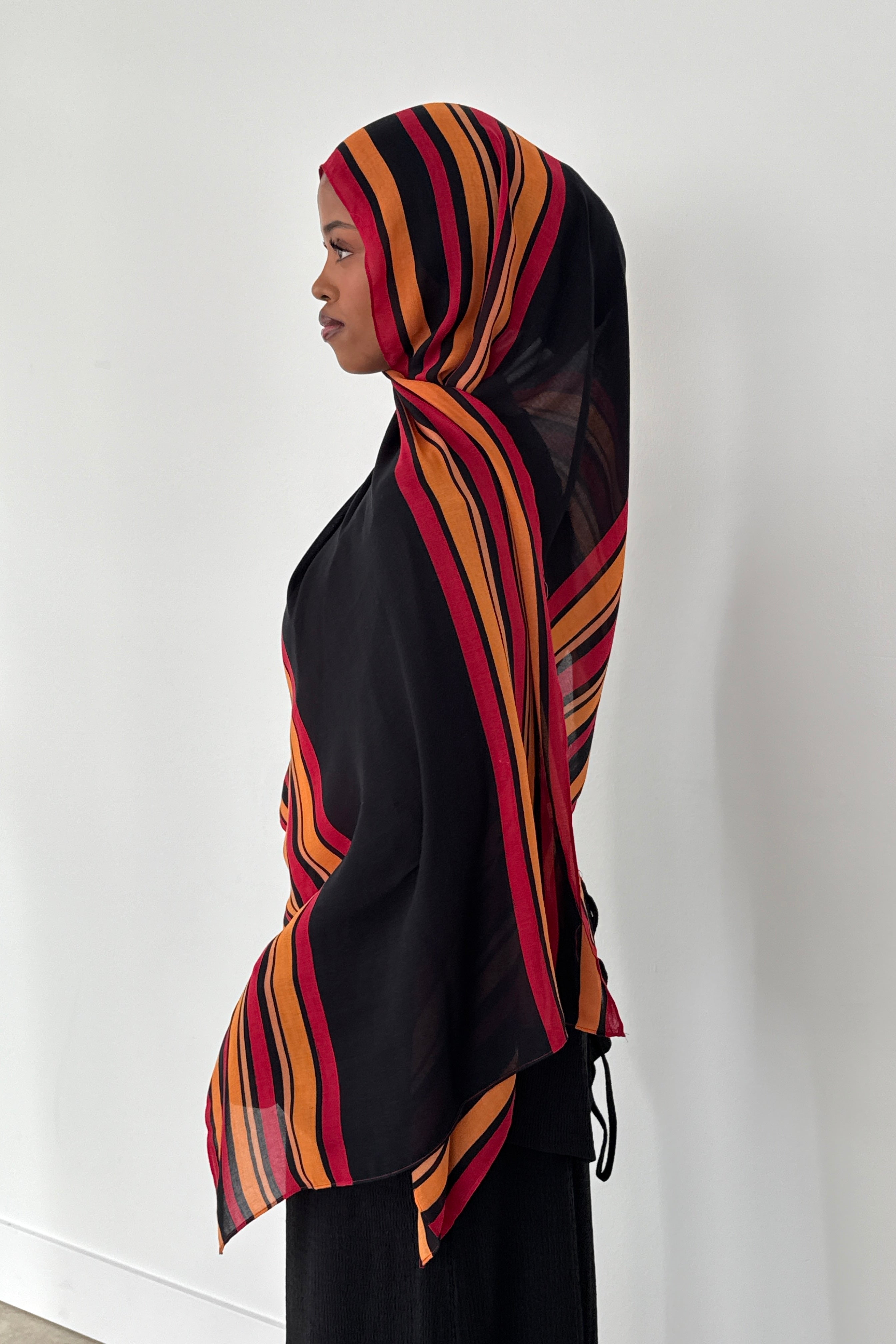 MASWAN HIJAB (red,black,gold) -PRE-ORDER will ship by end of January