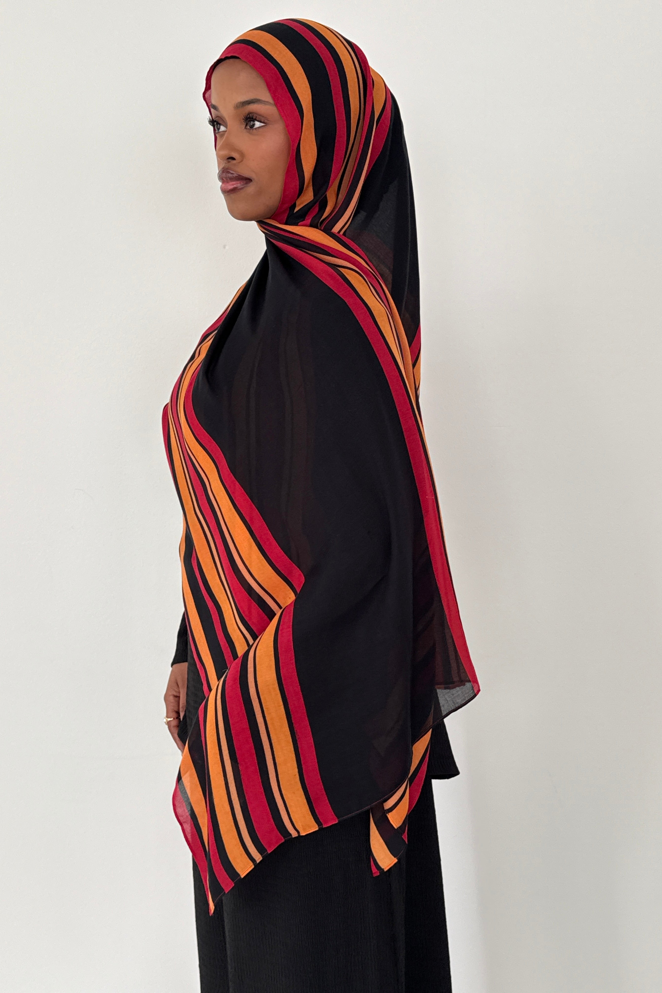 MASWAN HIJAB (red,black,gold) -PRE-ORDER will ship by end of January