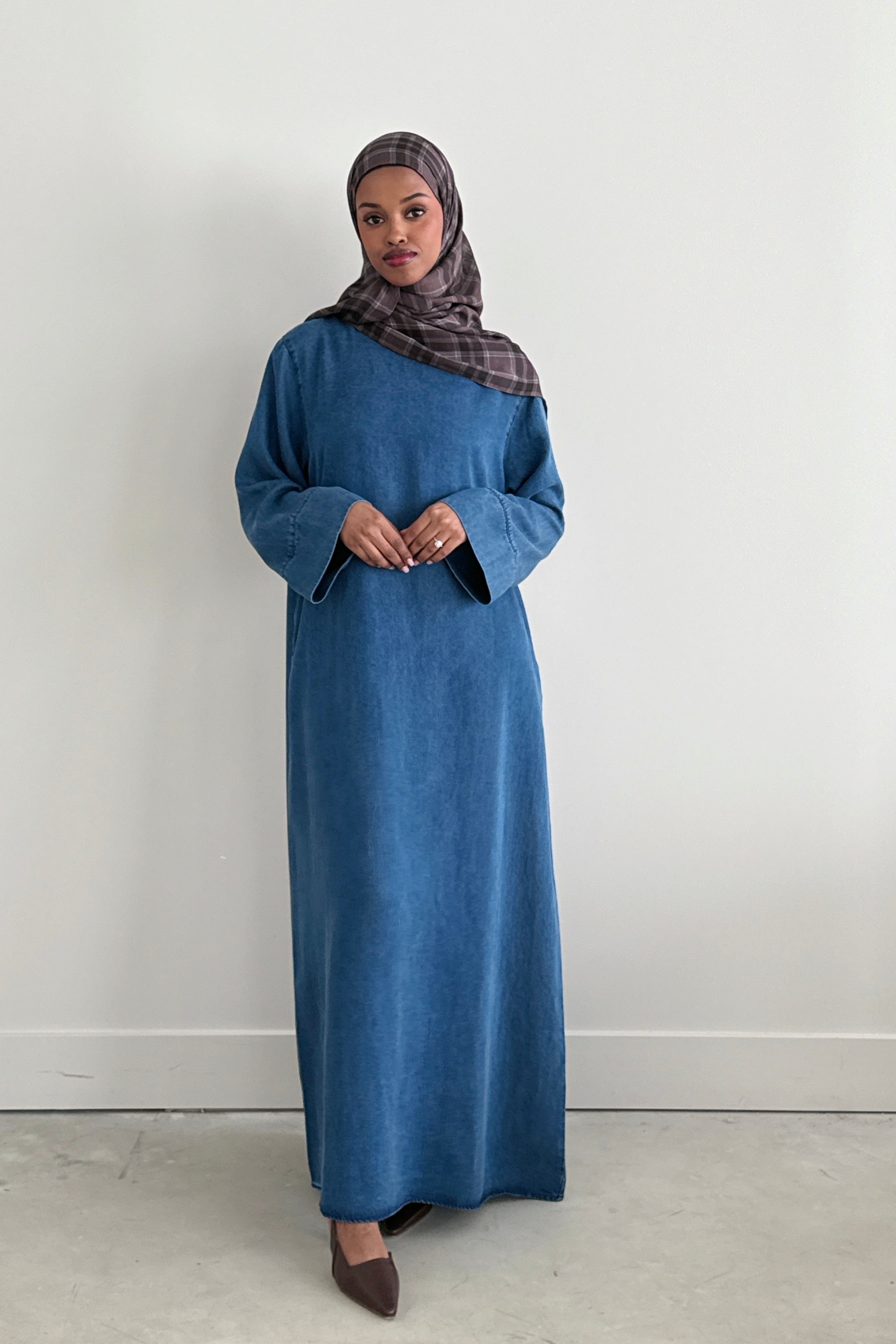 DENIM ABAYA LIGHT DENIM DENIM ABAYA LIGHT DENIM