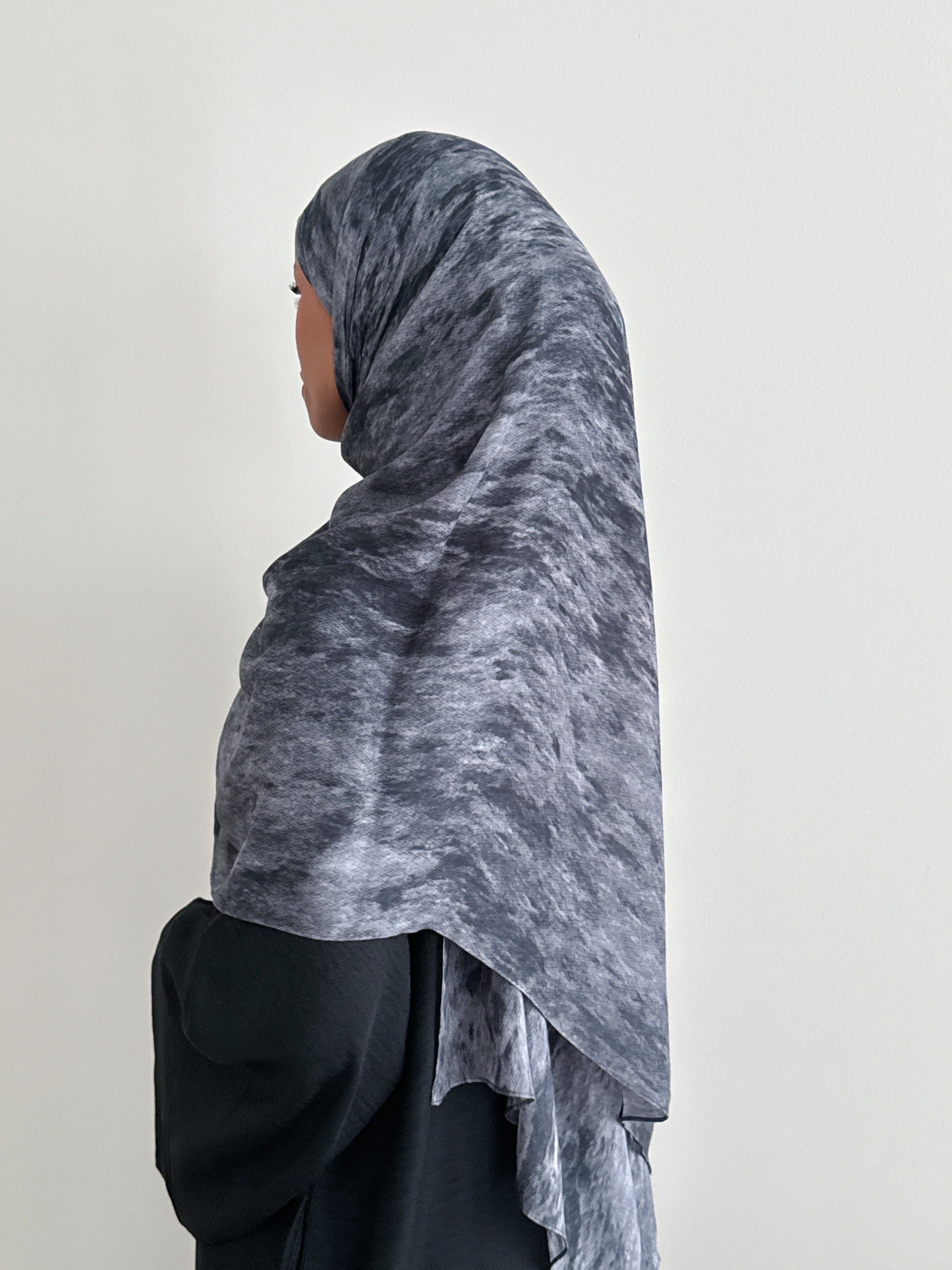 MODAL PRINT HIJAB OBSIDIAN BLACK