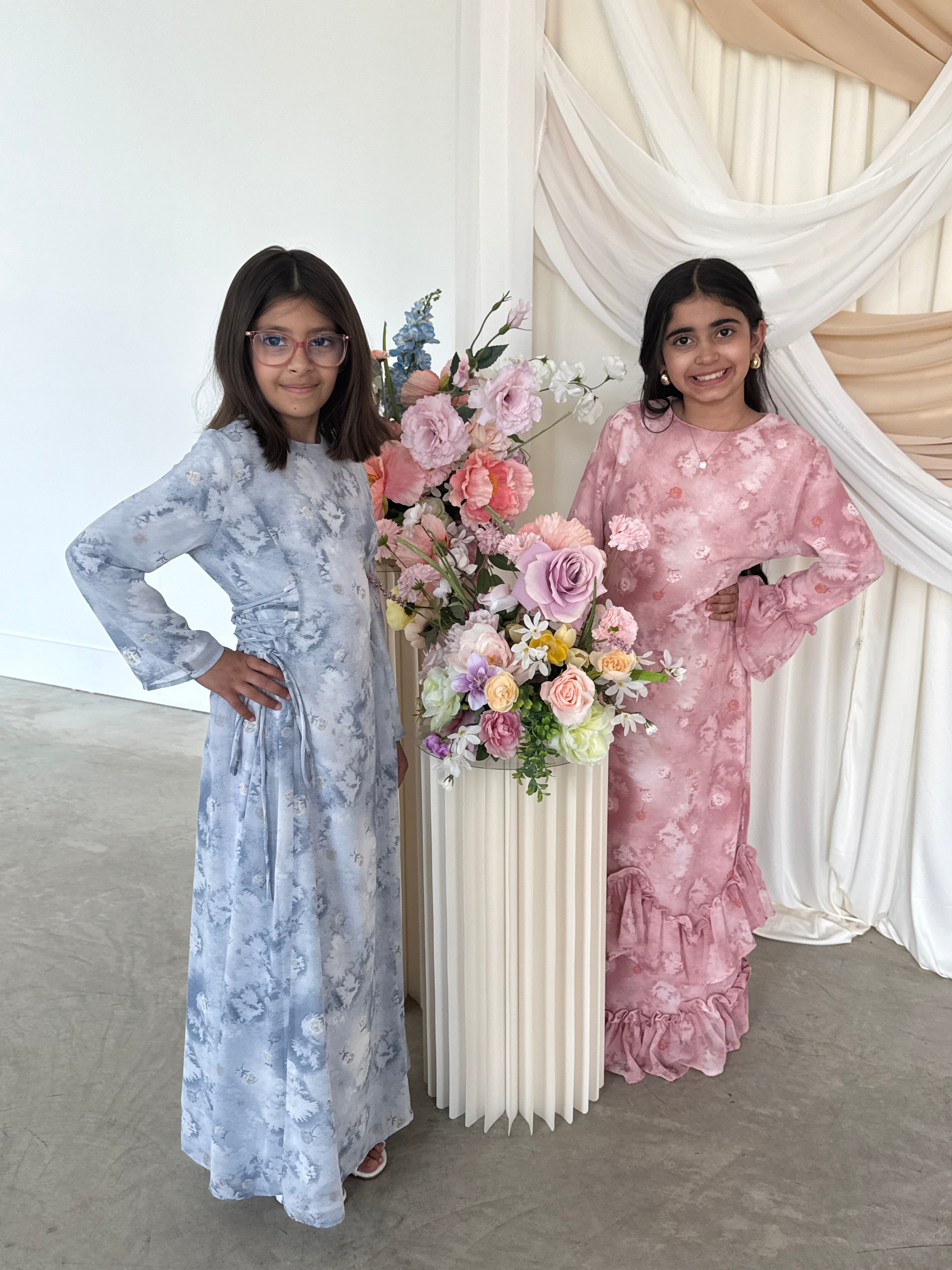 INAYA CHIFFON DRESS BLUE YOUTH