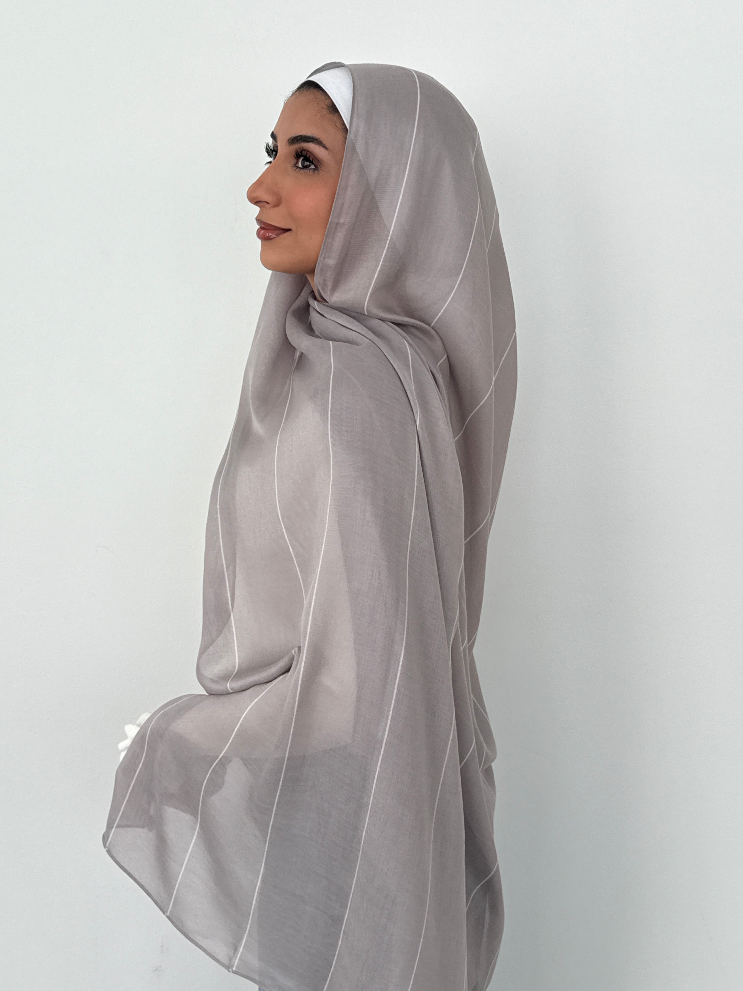 MODAL STRIPE SAND GRAY
