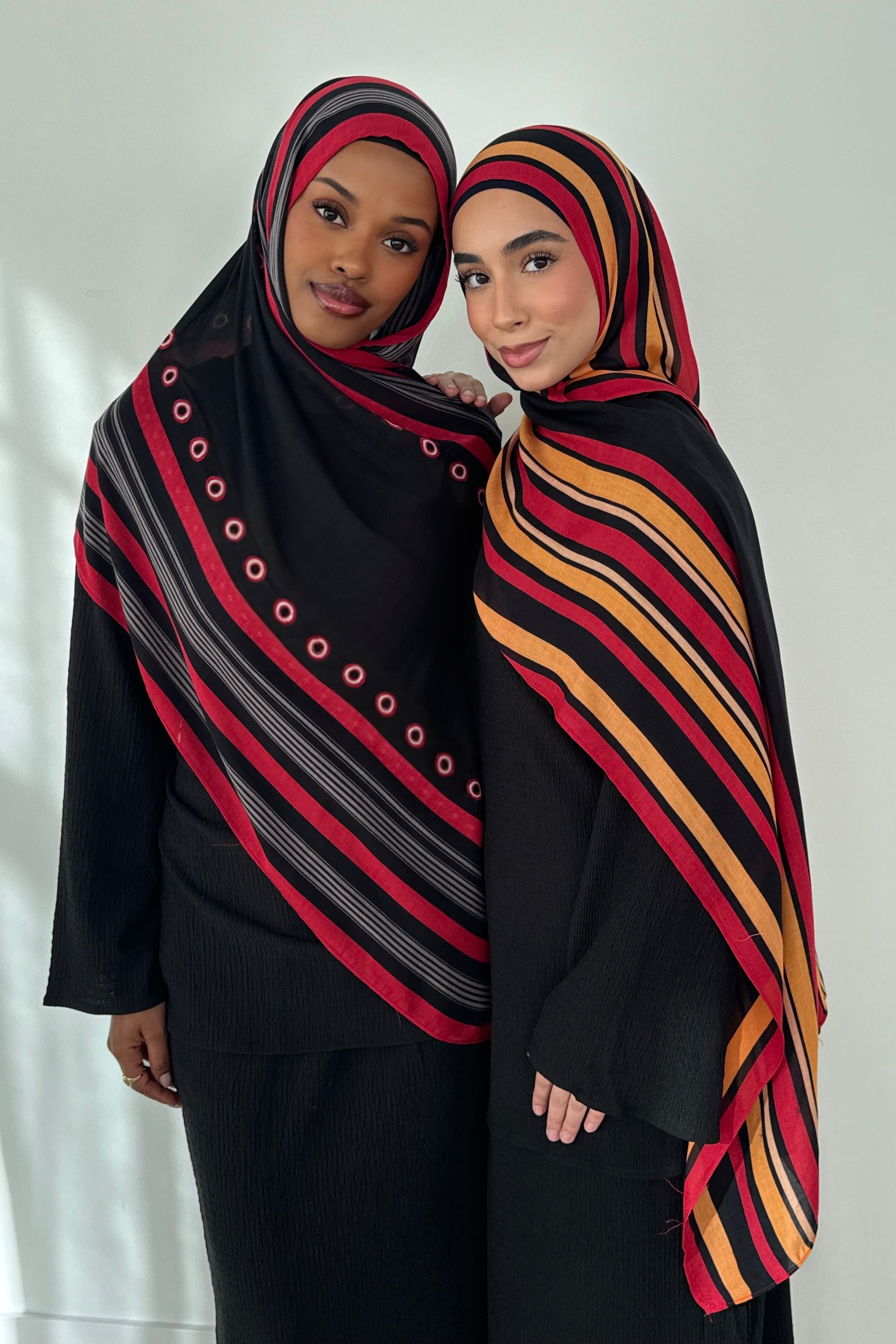 MASWAN HIJAB (red,black,gold) -PRE-ORDER will ship by end of January