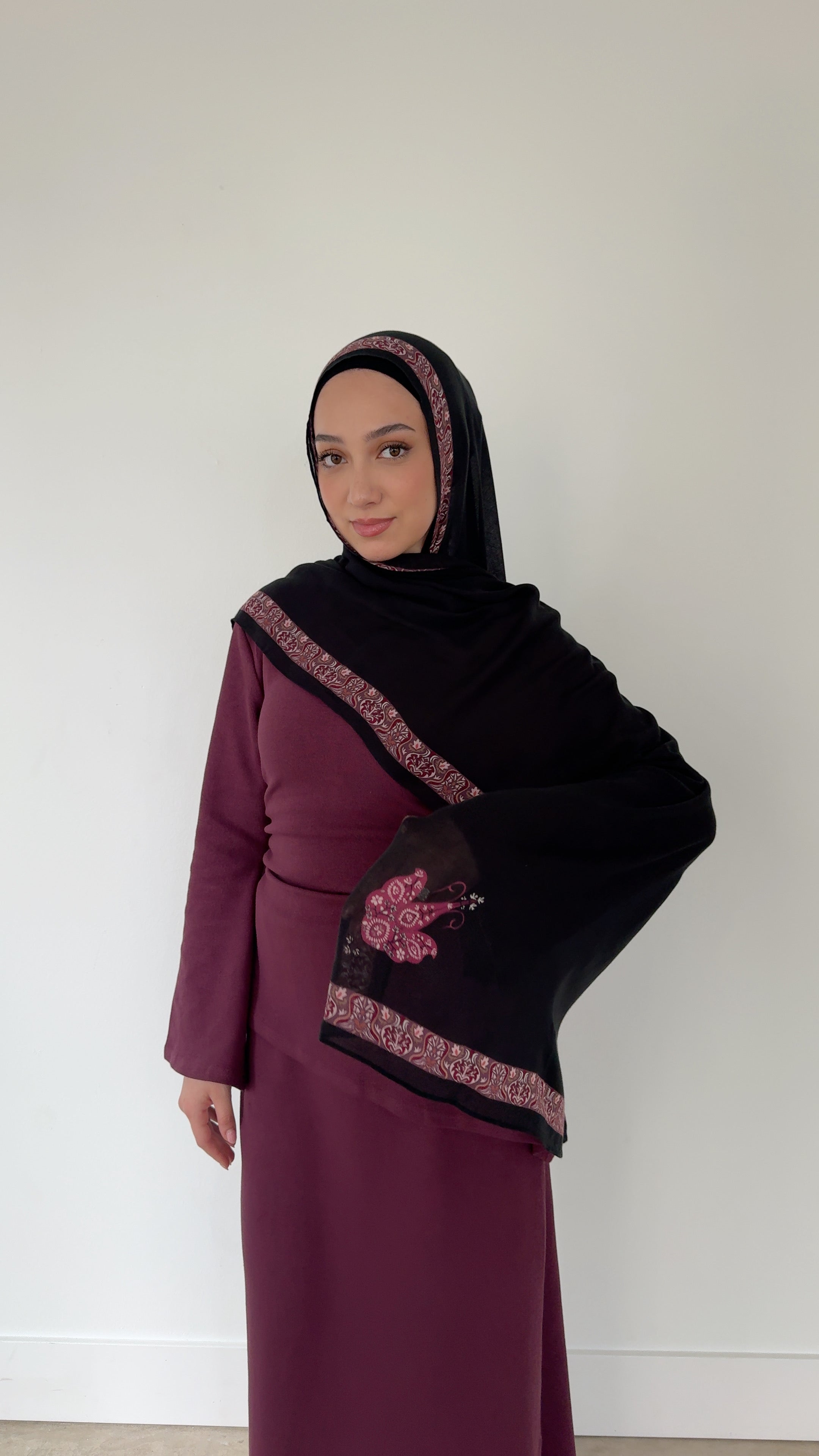 SHAL AL YAMANI MODAL HIJAB BLACK