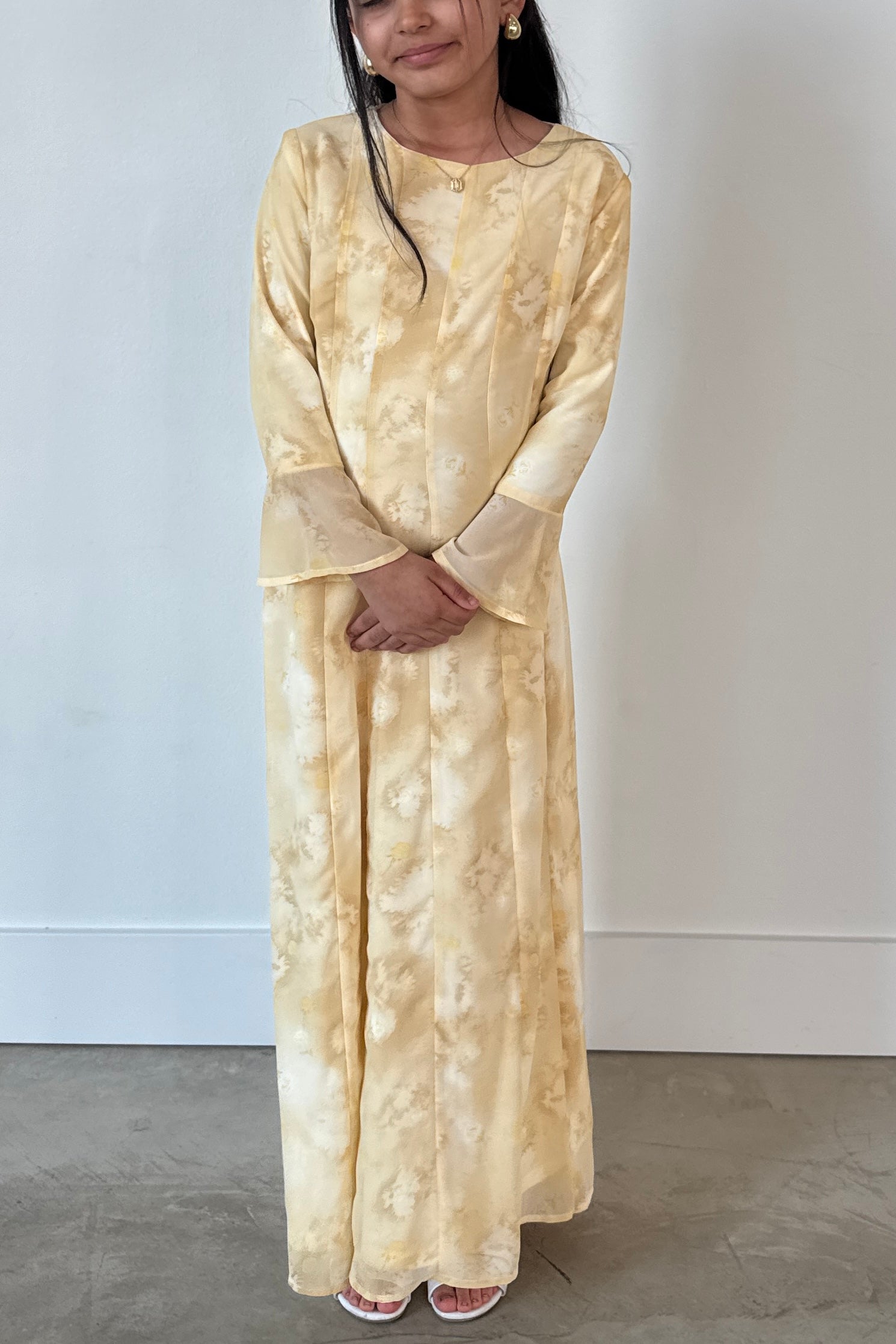 SAFA CHIFFON DRESS YELLOW YOUTH