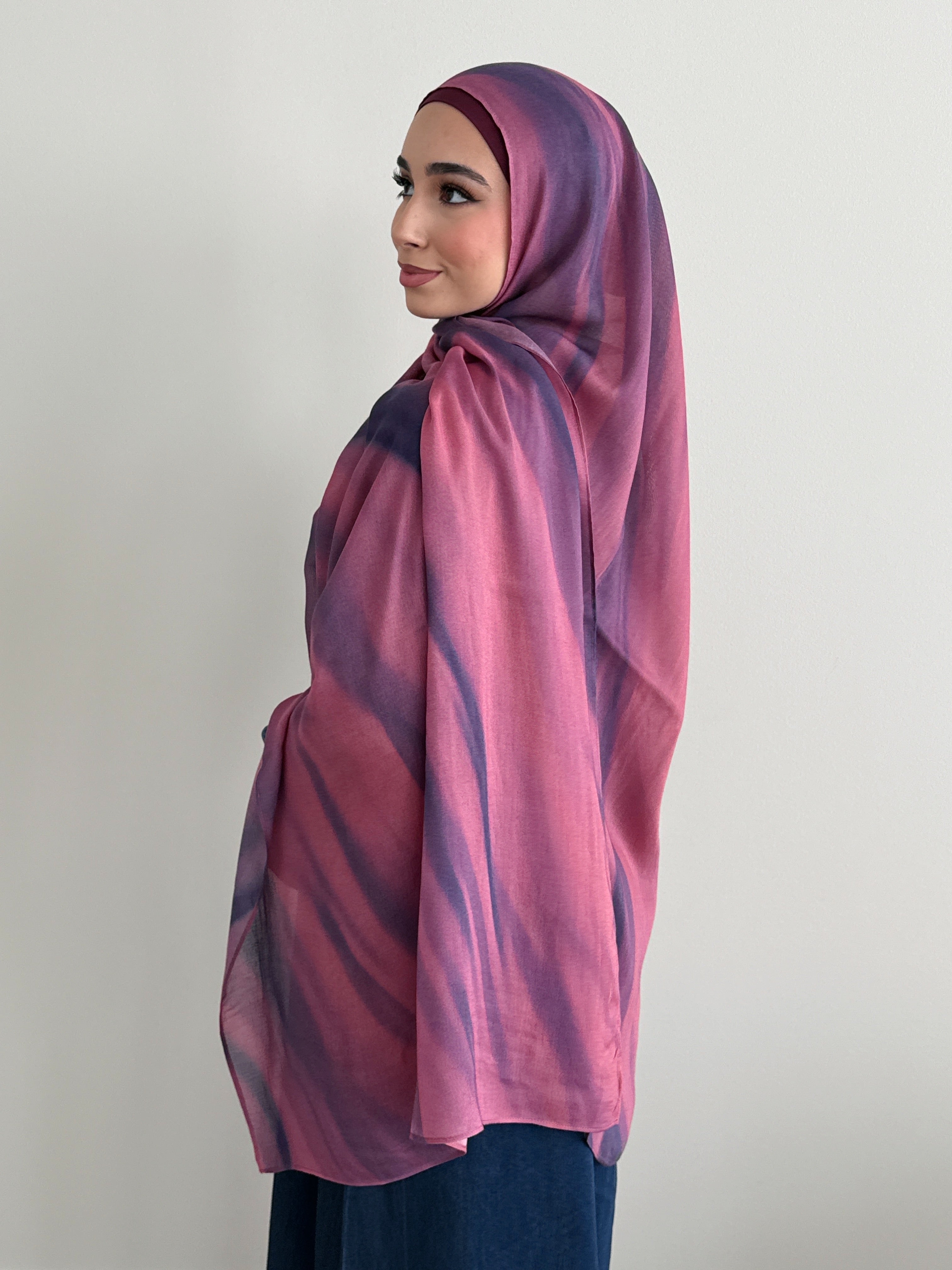 MODAL PRINT HIJAB PINK MIRAGE