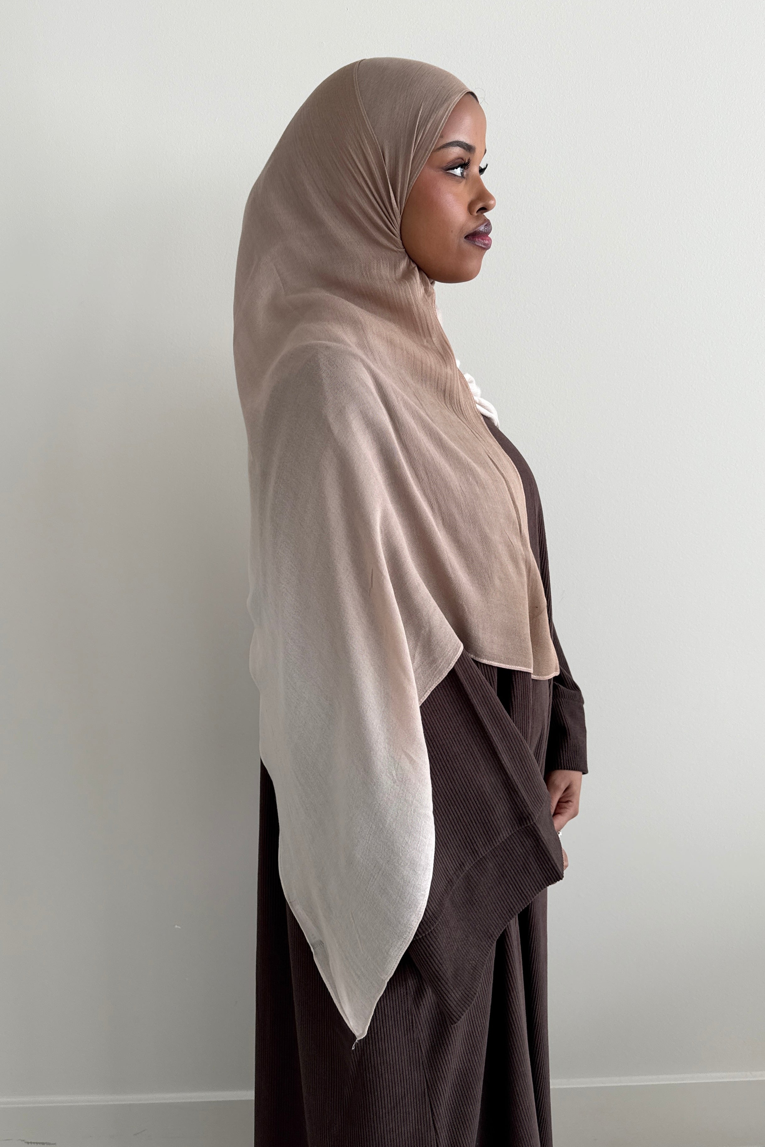 MODAL OMBRÉ HIJAB SAND