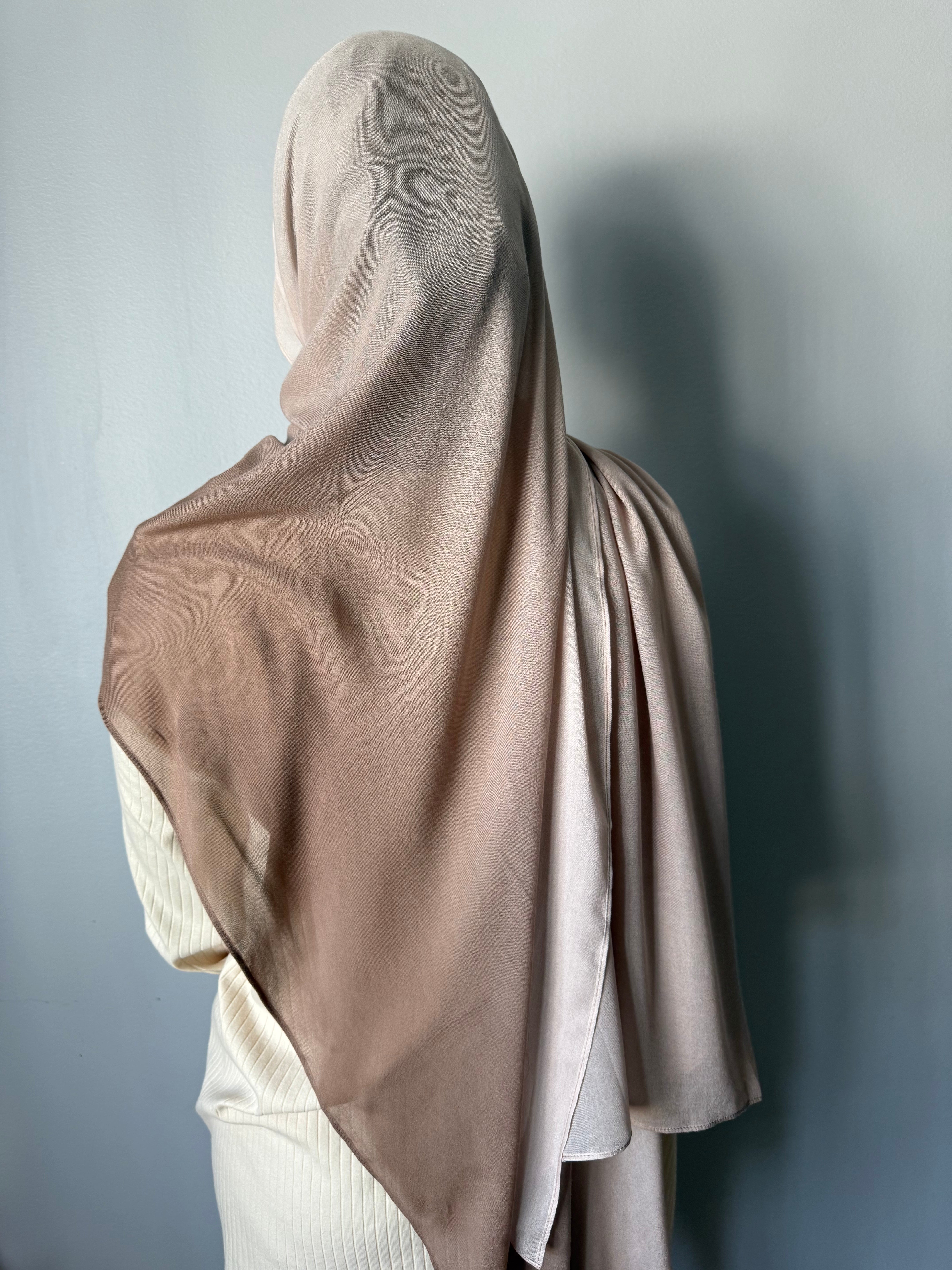 MODAL OMBRÉ HIJAB SAND