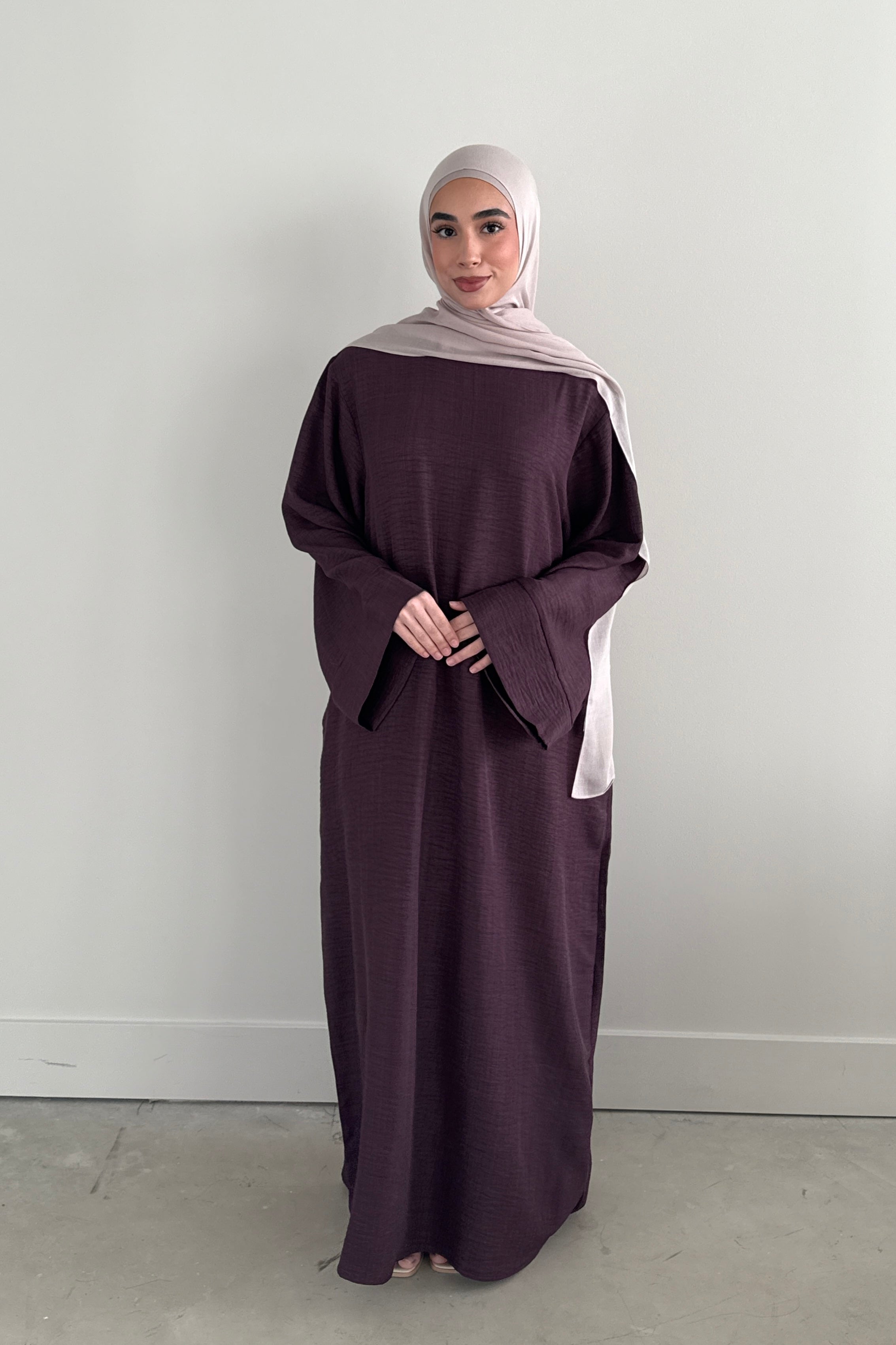 AMIRA MOCK NECK PLUM