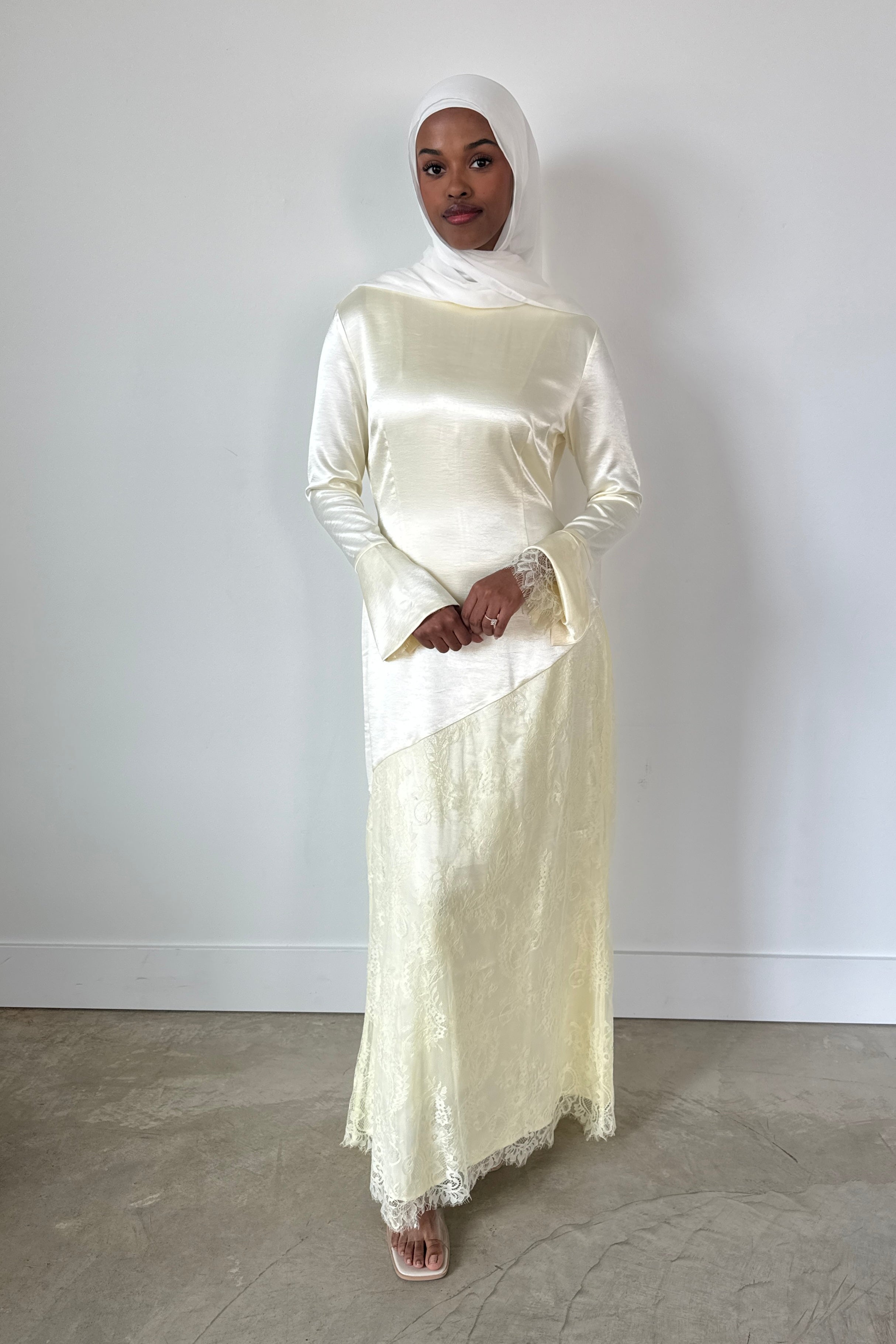TALIA DRESS PALE YELLOW