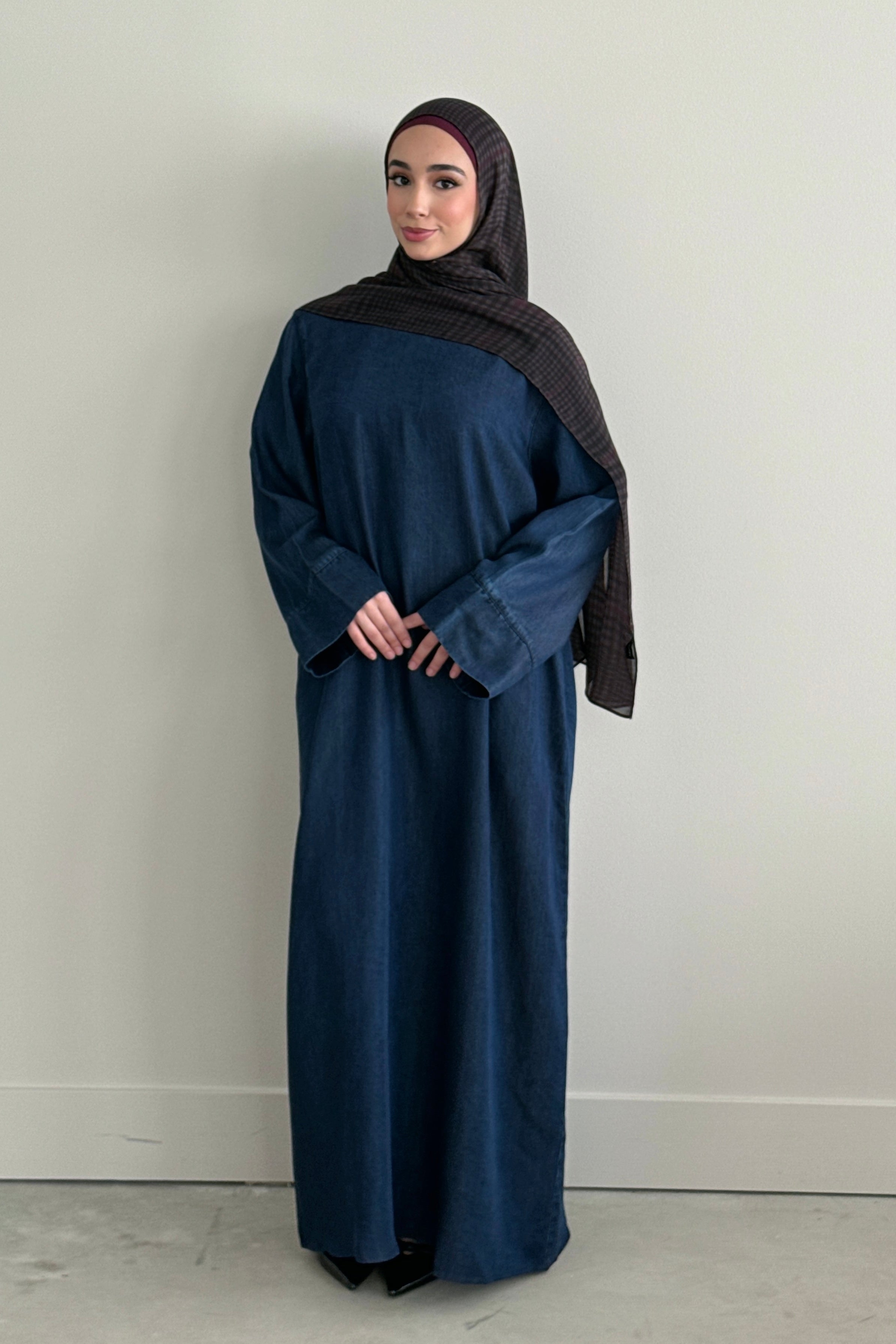 DENIM ABAYA DARK DENIM