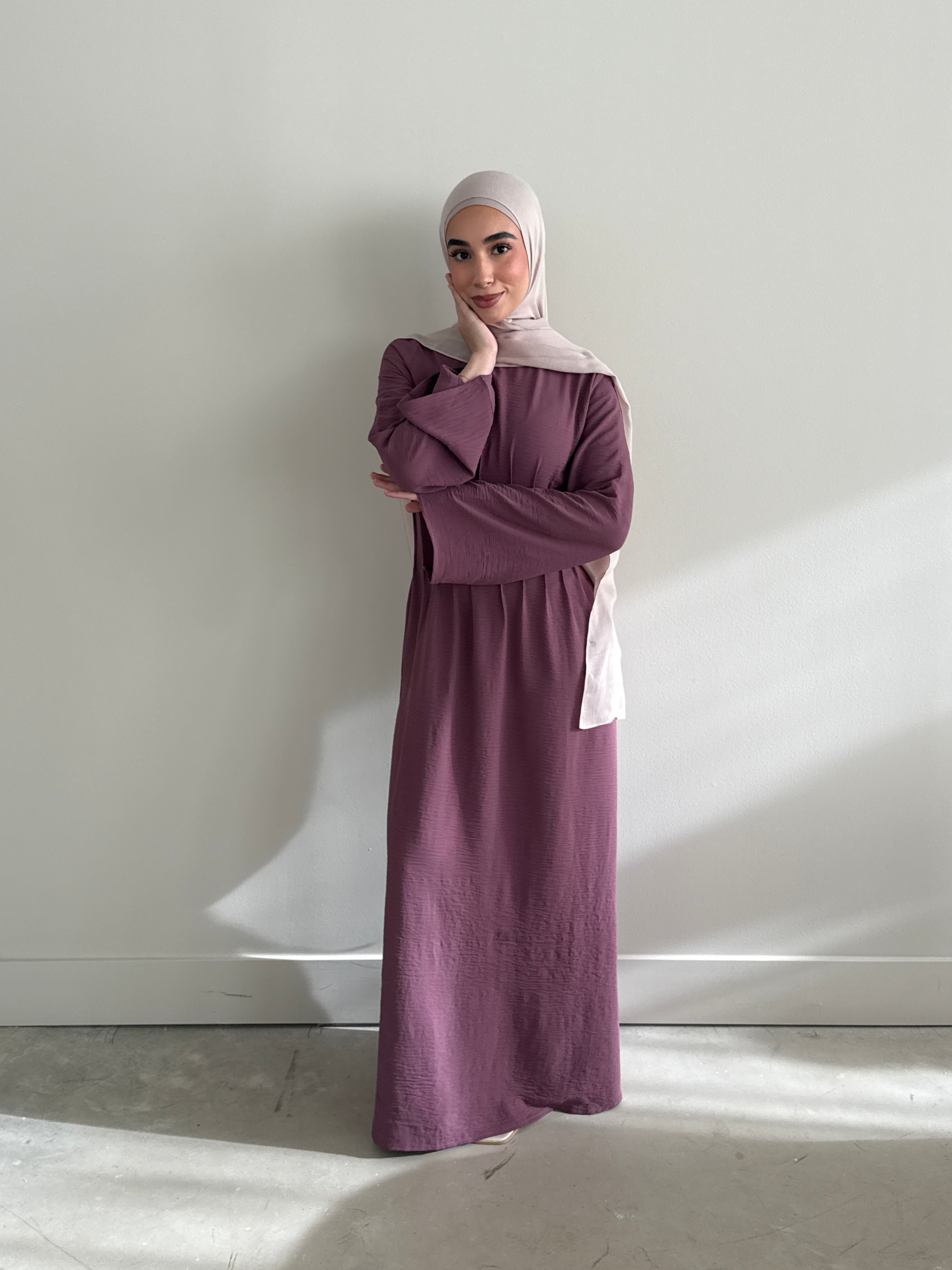 LAYAL DRESS LIGHT PLUM