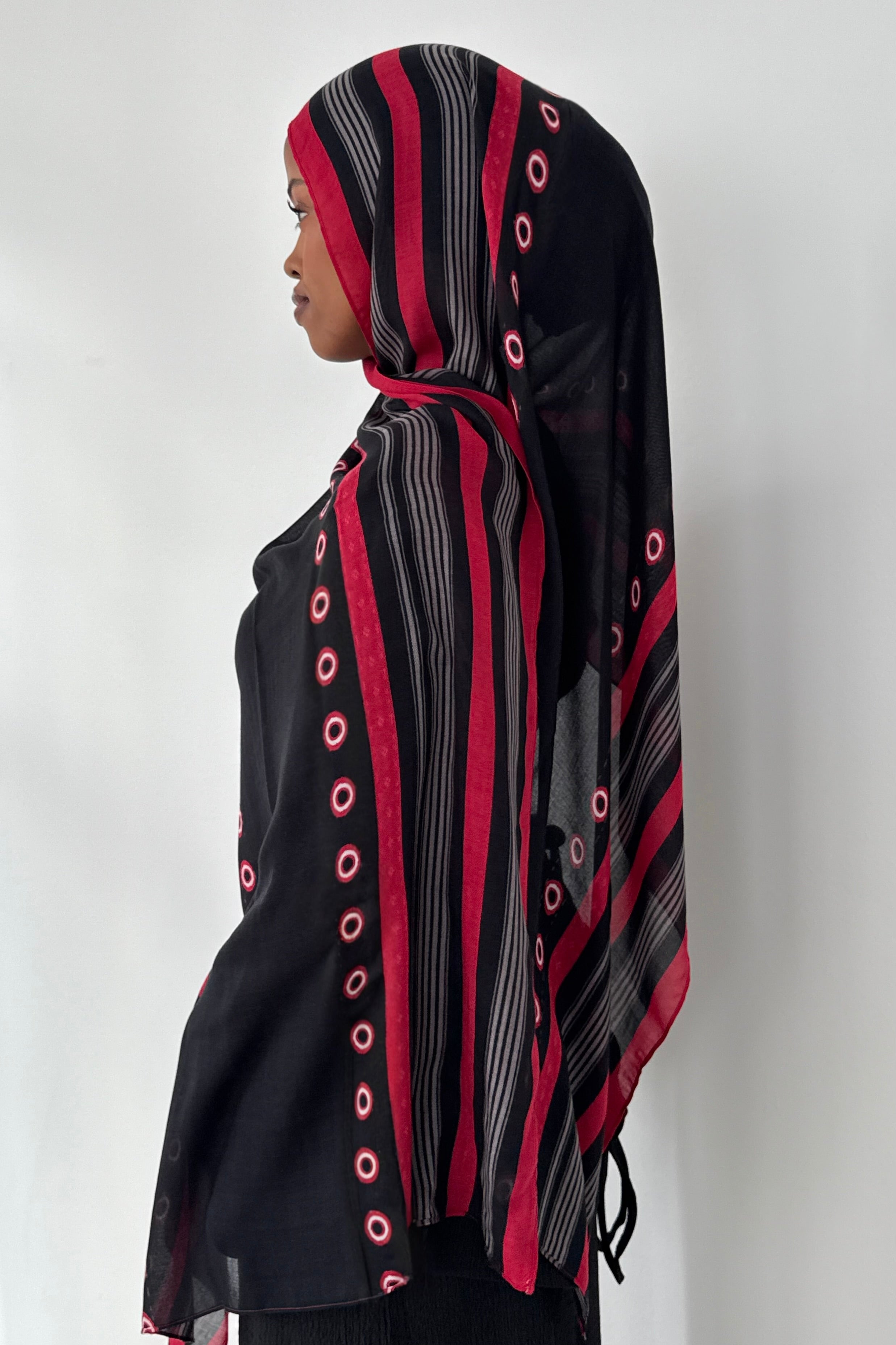 MASWAN HIJAB (red,black, gray) -PRE-ORDER will ship by end of January