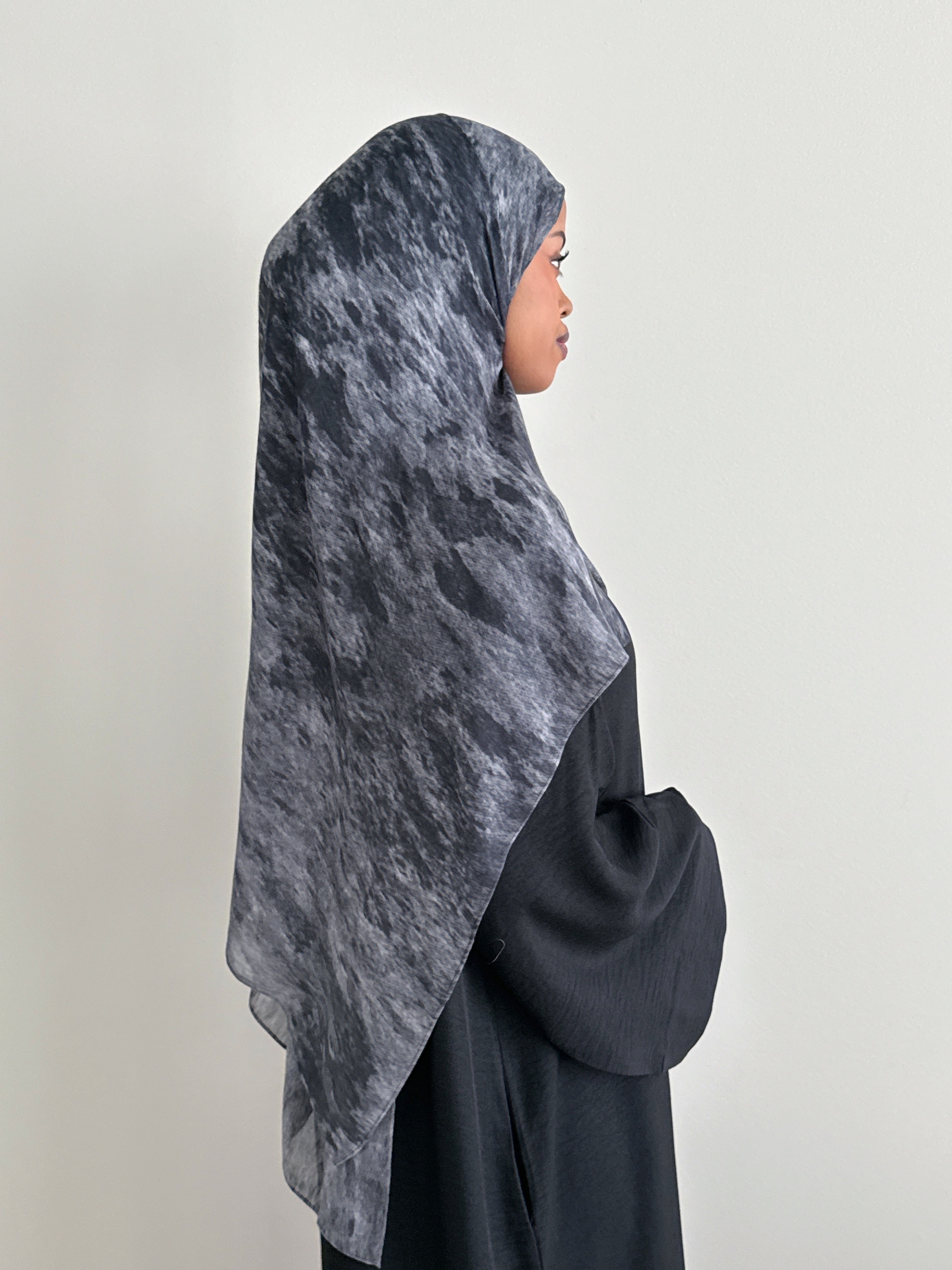 MODAL PRINT HIJAB OBSIDIAN BLACK