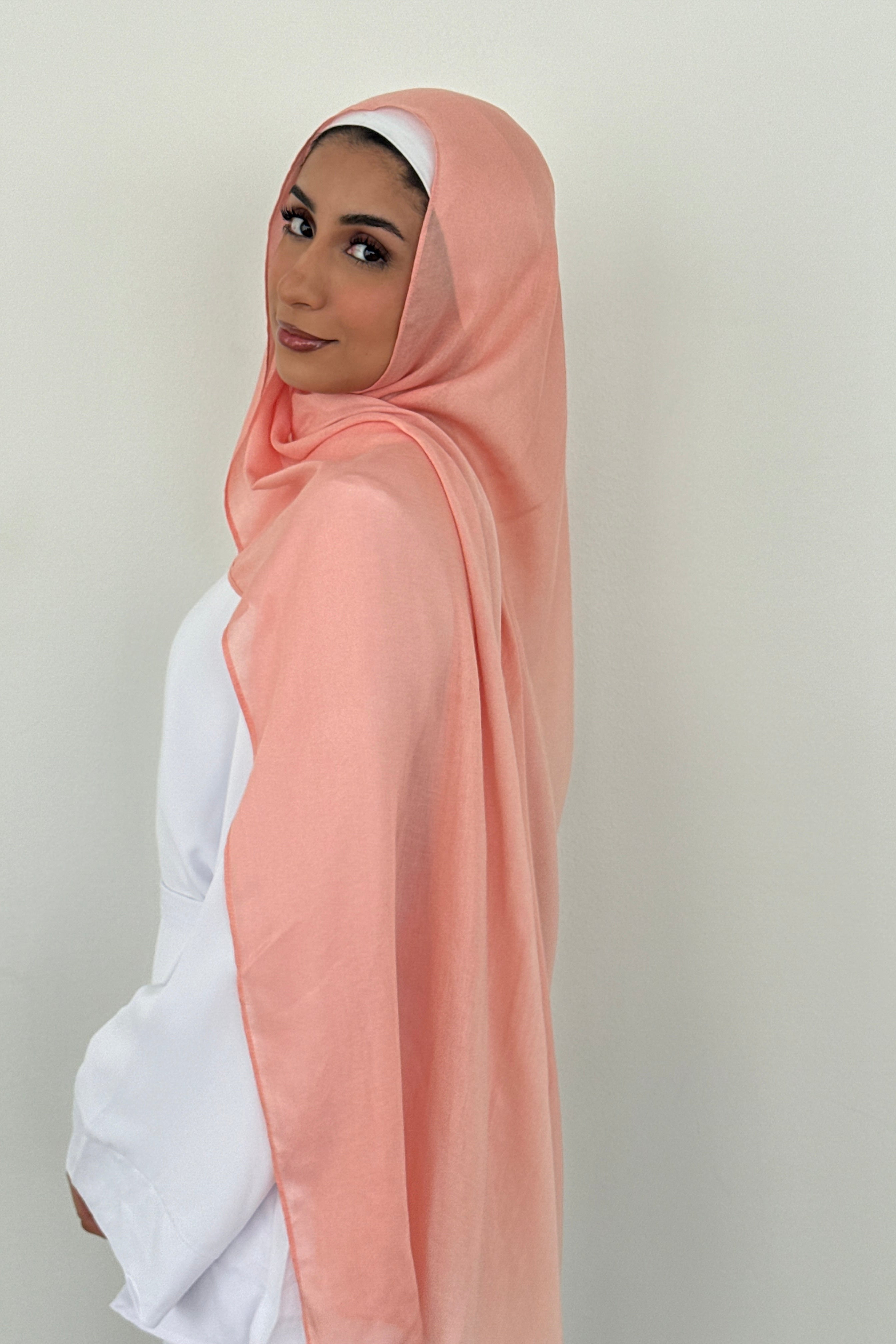 MODAL OMBRÉ HIJAB CORAL